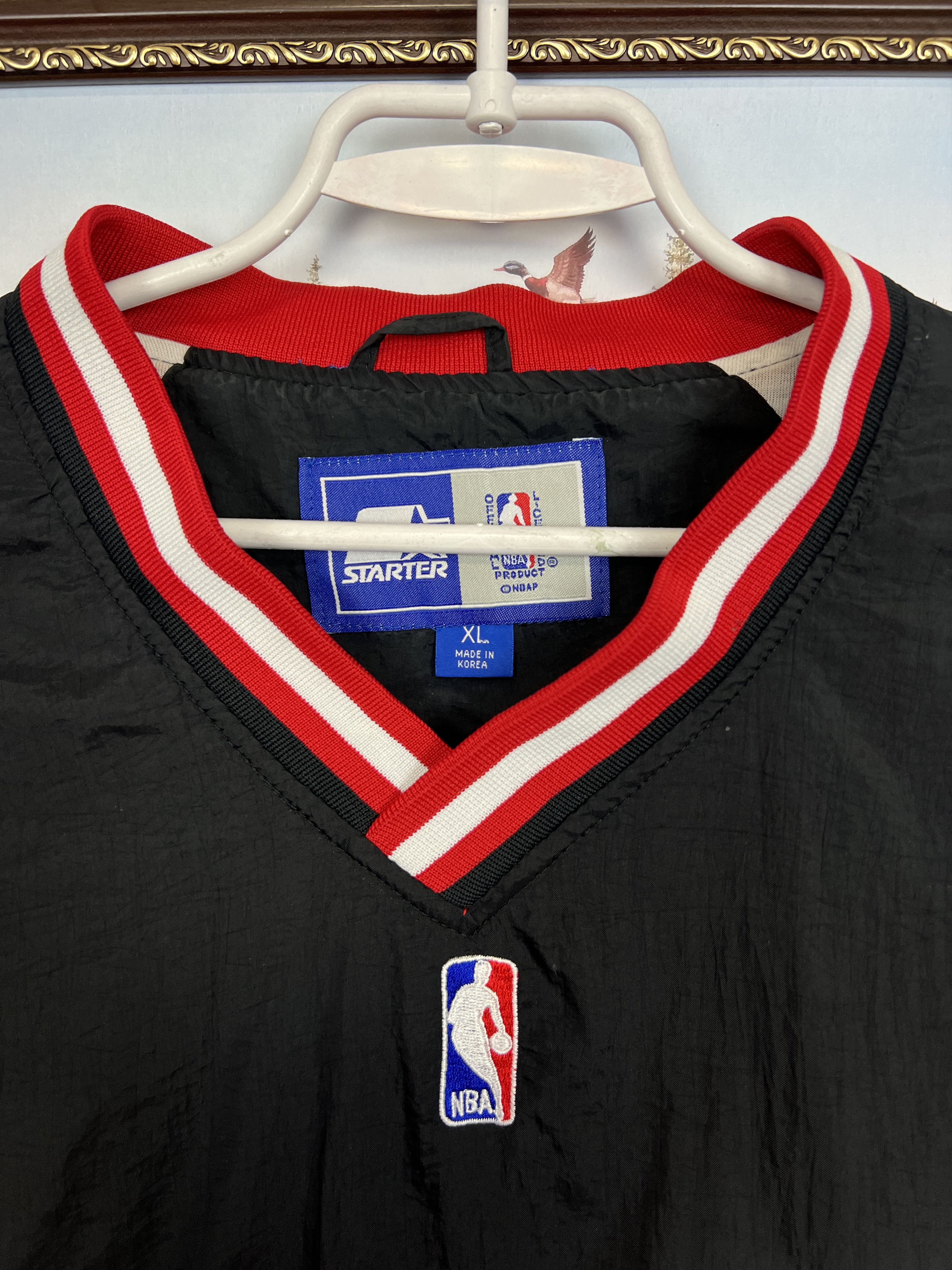 Starter Vintage 90's Starter Chicago Bulls NBA Jacket Windbreaker Size US XL / EU 56 / 4 - 6 Thumbnail