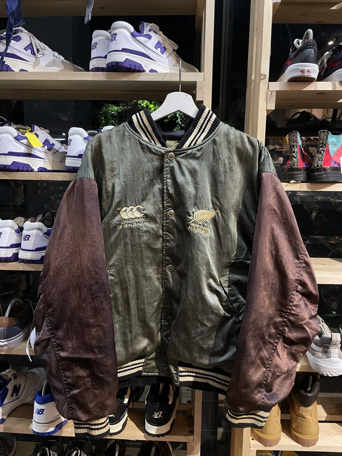 All Blacks × Canterbury of New Zealand × Vintage Canterbury x All Black New Zealand Varsity Jackrt Size US M / EU 48-50 / 2 - 12 Thumbnail