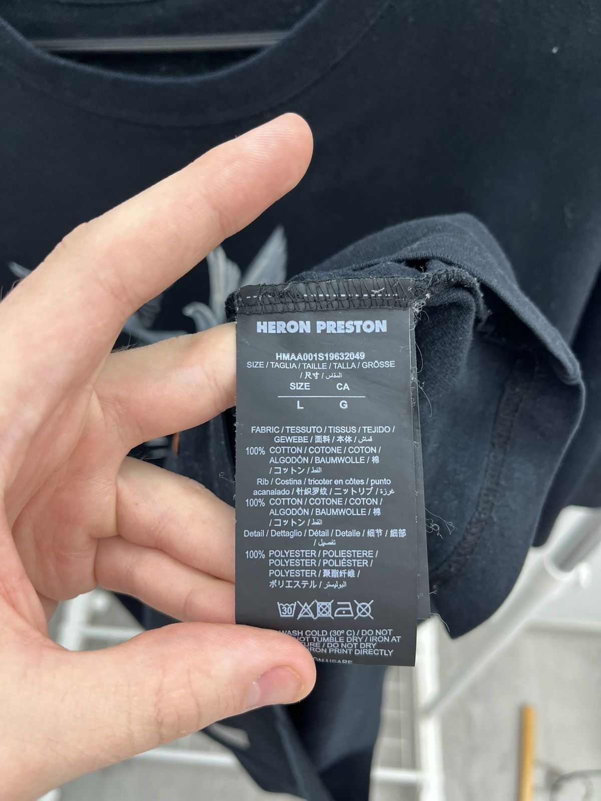 Heron Preston Heron Preston Dover Magician Code Tee T-shirt Size US L / EU 52-54 / 3 - 7 Thumbnail
