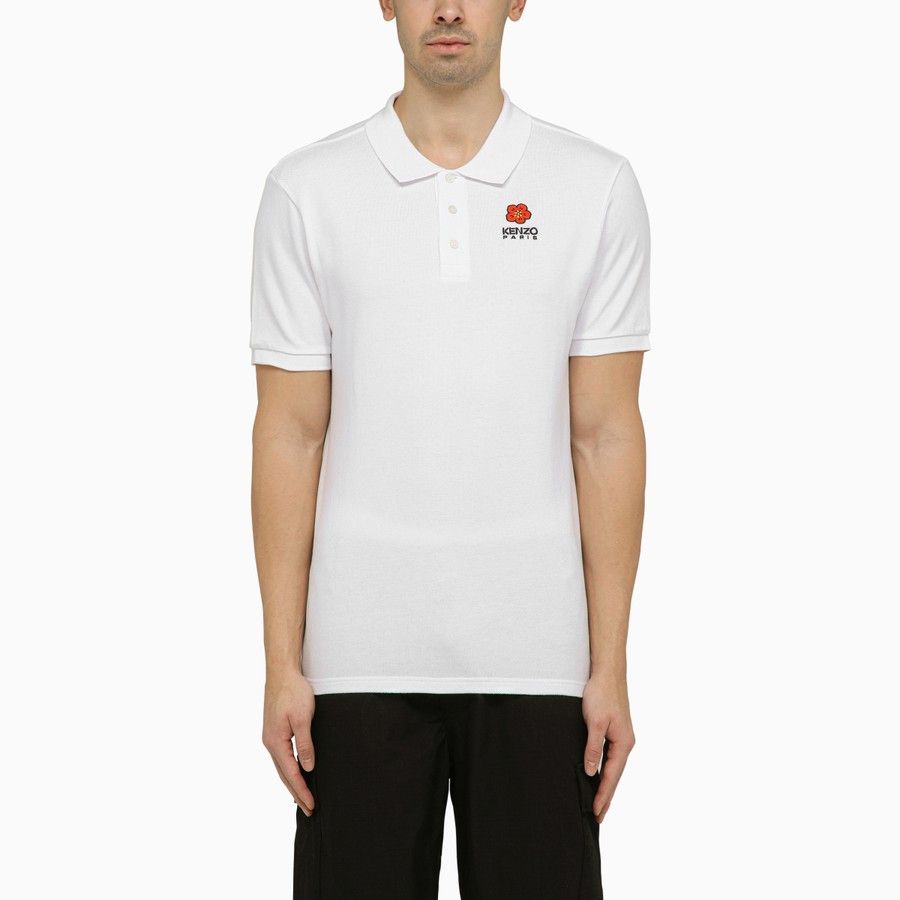 image of Kenzo O1D2Blof0424 Polo Shirt In White, Men's (Size Small)