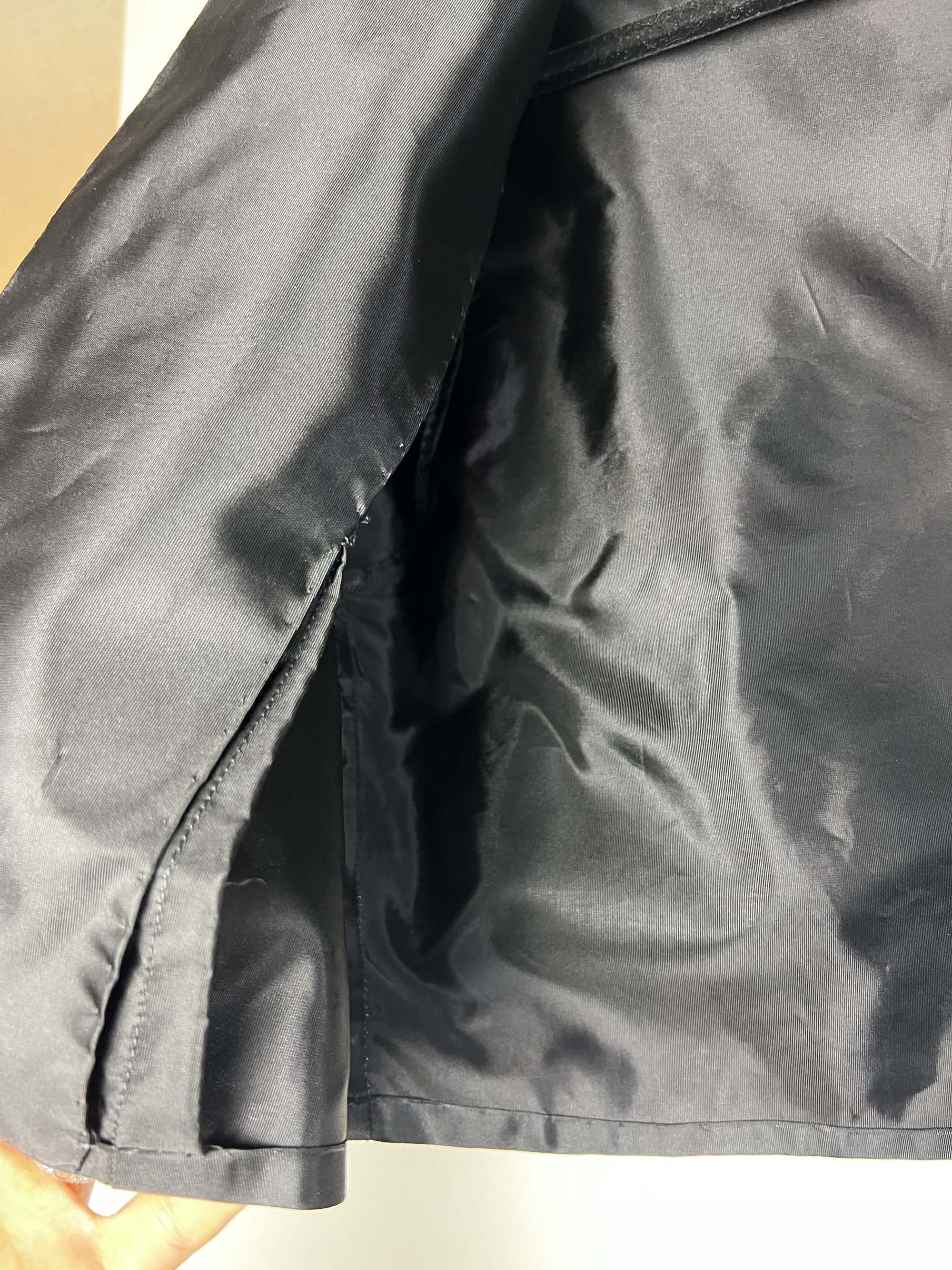 Vintage Vintage 1950s-1960s Black Short Puffy Cropped Bolero Jacket Size L / US 10 / IT 46 - 5 Thumbnail