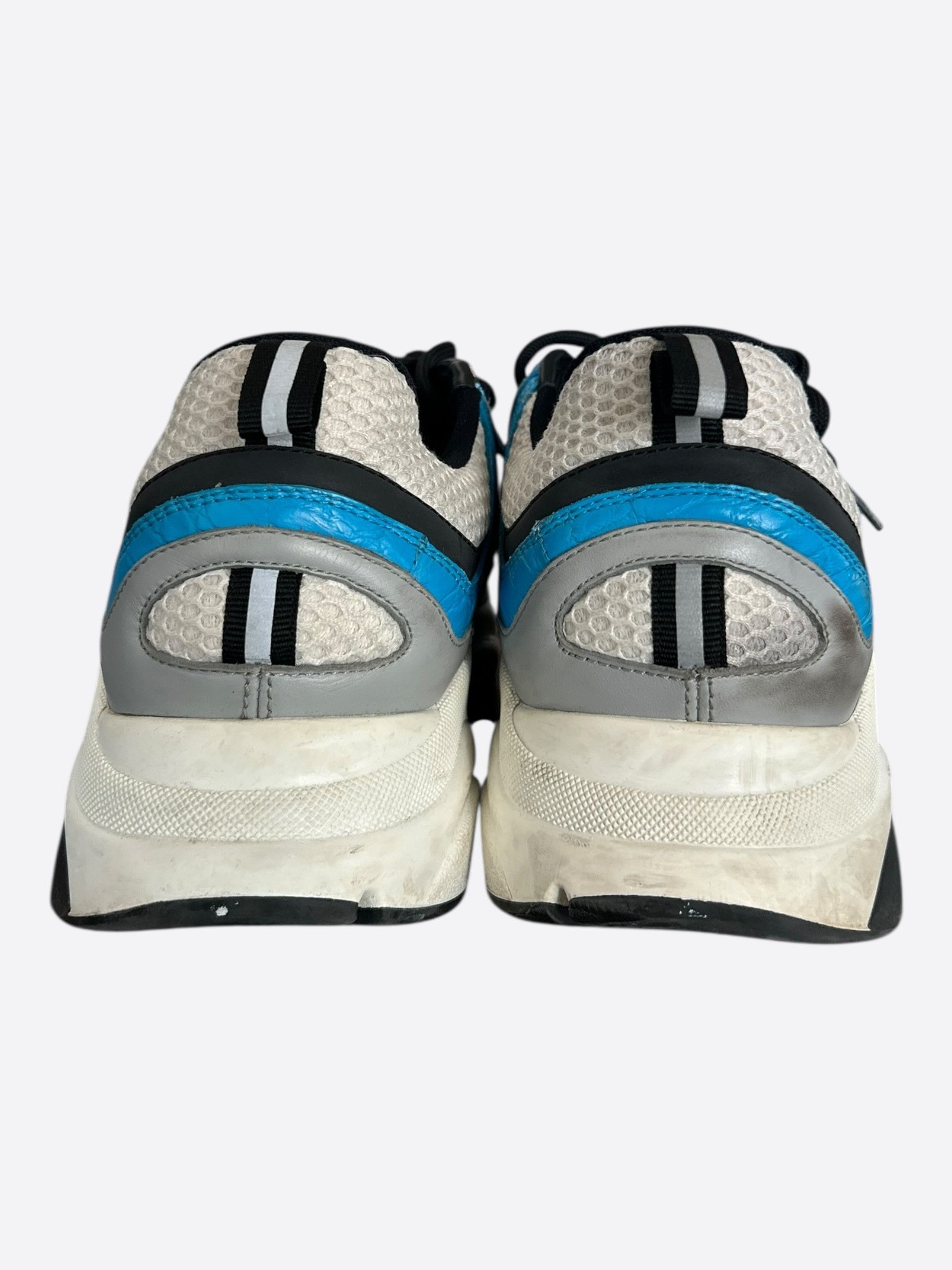 Dior Dior Blue & White Crocodile B22 Sneakers Size US 12 / EU 45 - 4 Thumbnail