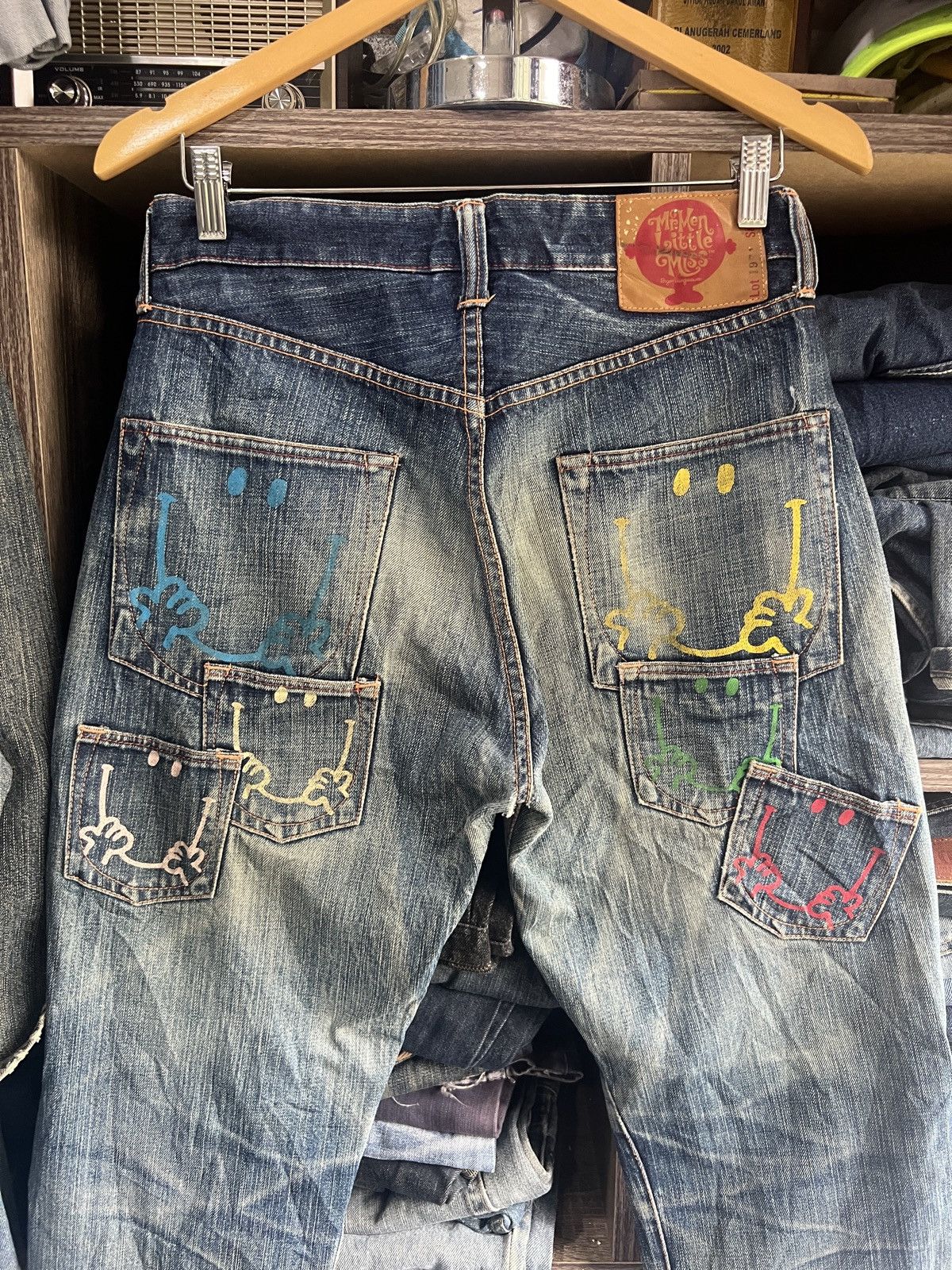 If Six Was Nine 🔥Mr Men Little Miss Multipockets Distressed Denim Size US 30 / EU 46 - 4 Thumbnail