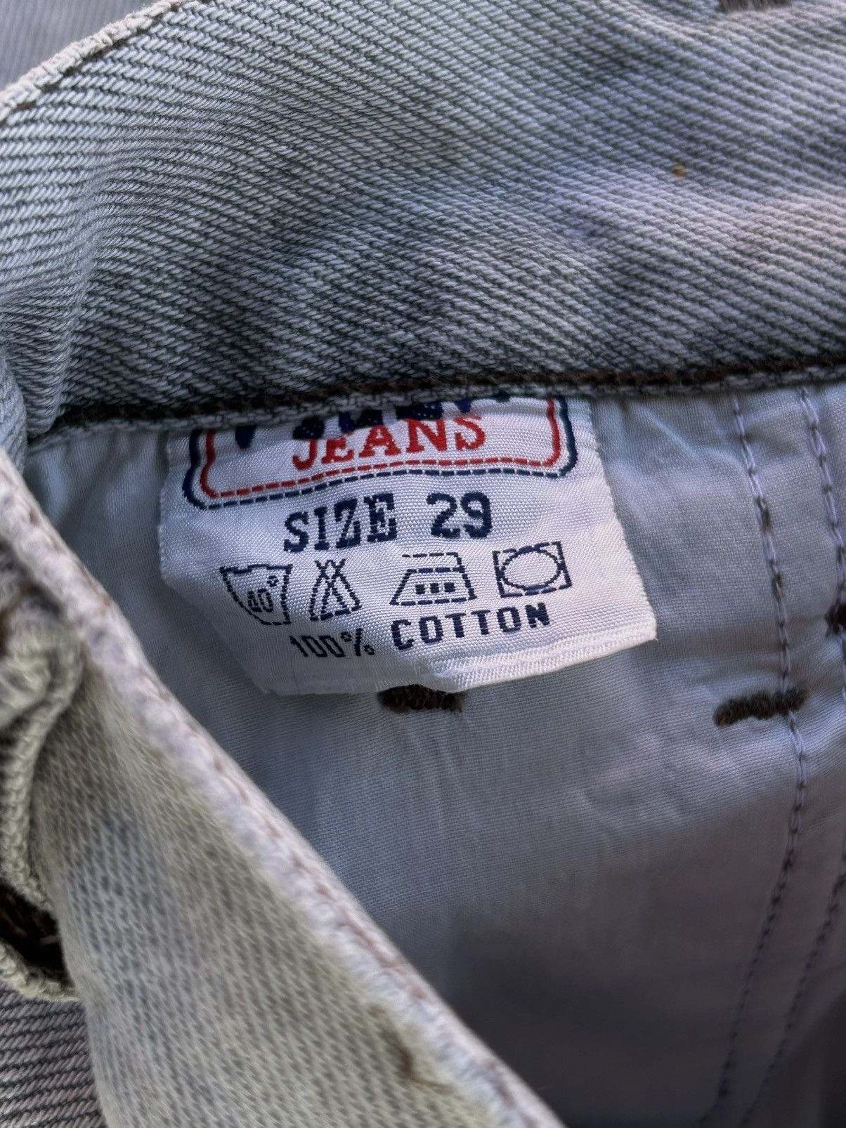 Jean × Vintage Vintage Light Blue Denim Jeans Size US 29 - 11 Thumbnail