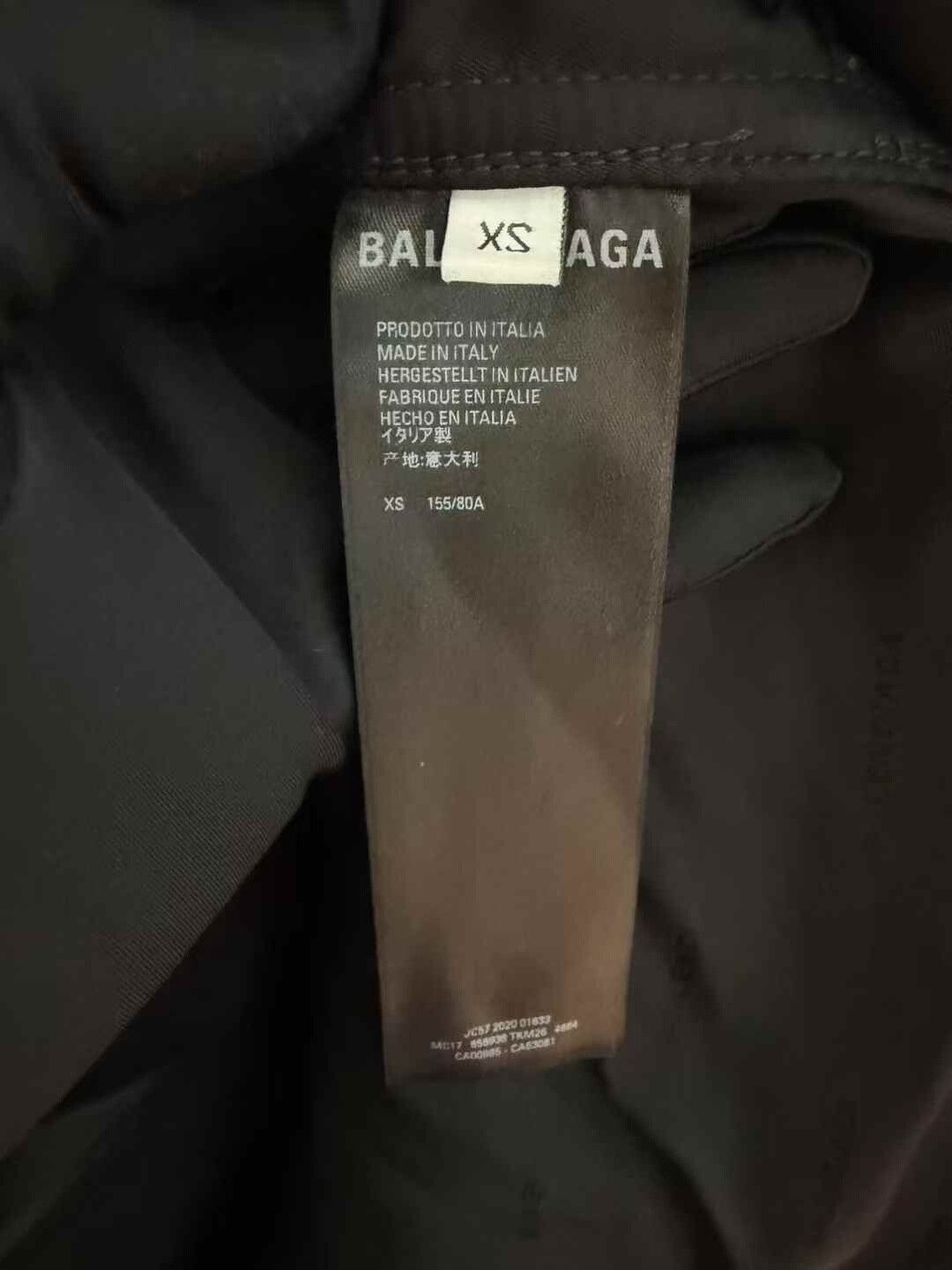 Balenciaga balenciaga checkered sleeve cotton jacket Size US XS / EU 42 / 0 - 4 Thumbnail