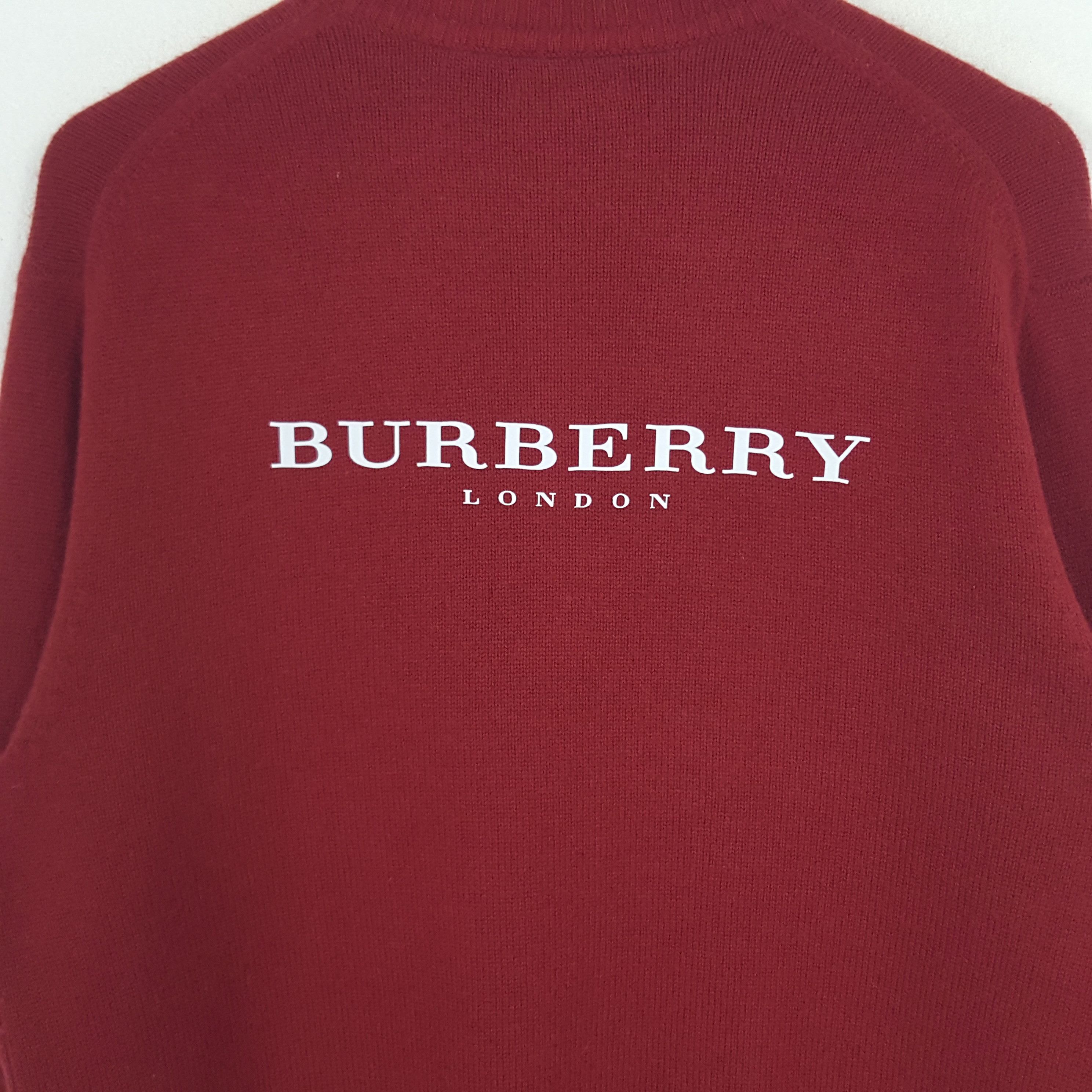 Burberry × Vintage Vintage Burberry London Designer Sweater Size US M / EU 48-50 / 2 - 2 Thumbnail