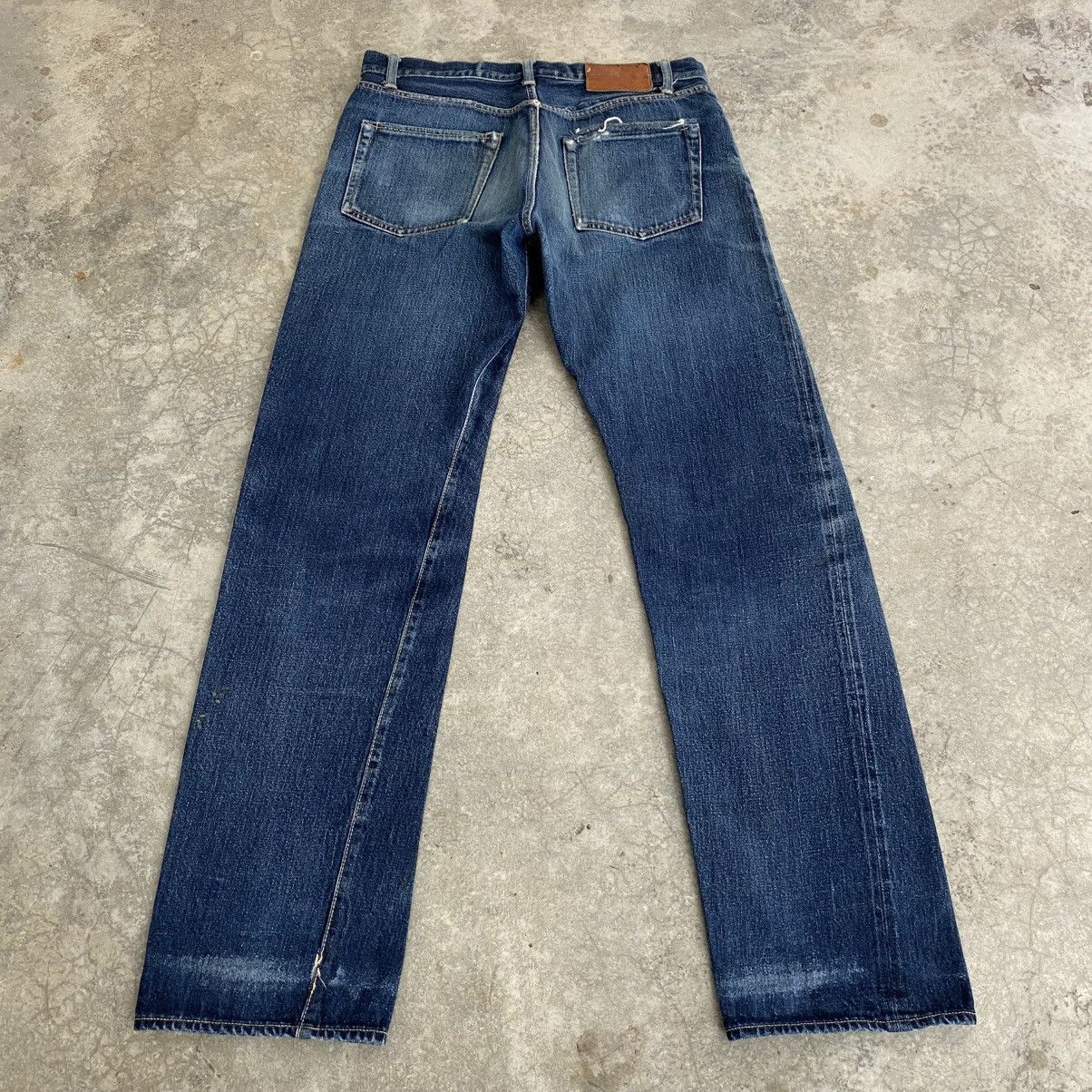 Fujito 2000’s Fujito Made In Japan Faded Blue Selvedge Jeans Size US 33 - 11 Thumbnail
