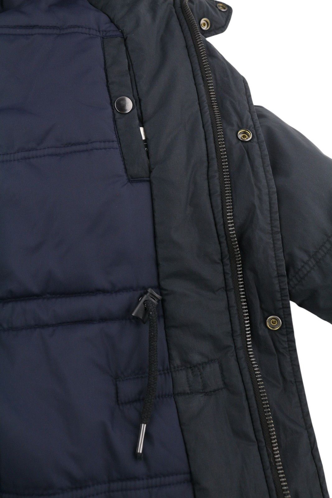 Diesel S Dark Blue Full Zip Hooded Insulated Jacket 86367 Size US S / EU 44-46 / 1 - 7 Thumbnail