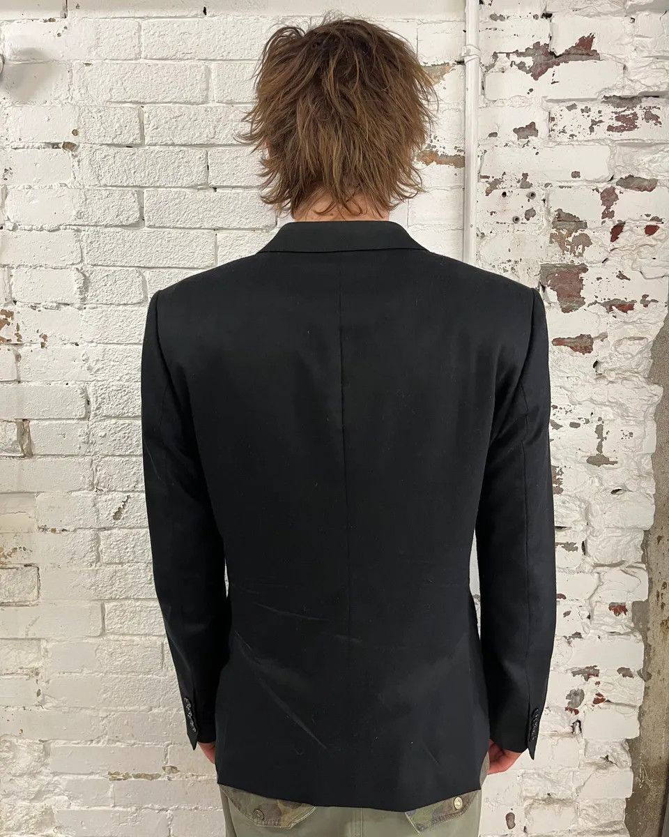 John Galliano AW2010 John Galliano Black Gazette Lining Blazer Jacket Size 42R - 2 Thumbnail