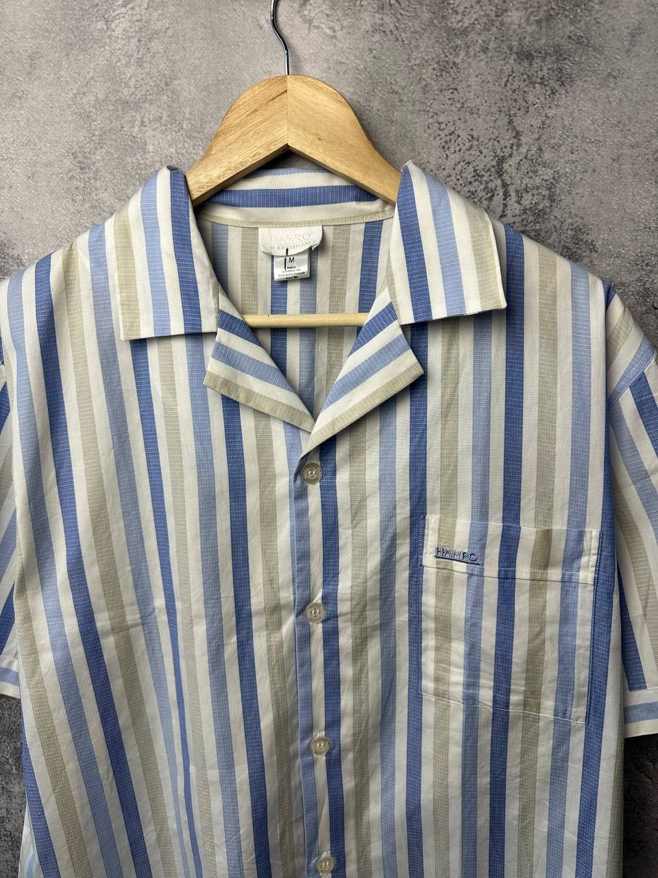 Hanro Hanro of Switzerland Vintage Striped Cotton Shirt Button Size US M / EU 48-50 / 2 - 5 Thumbnail