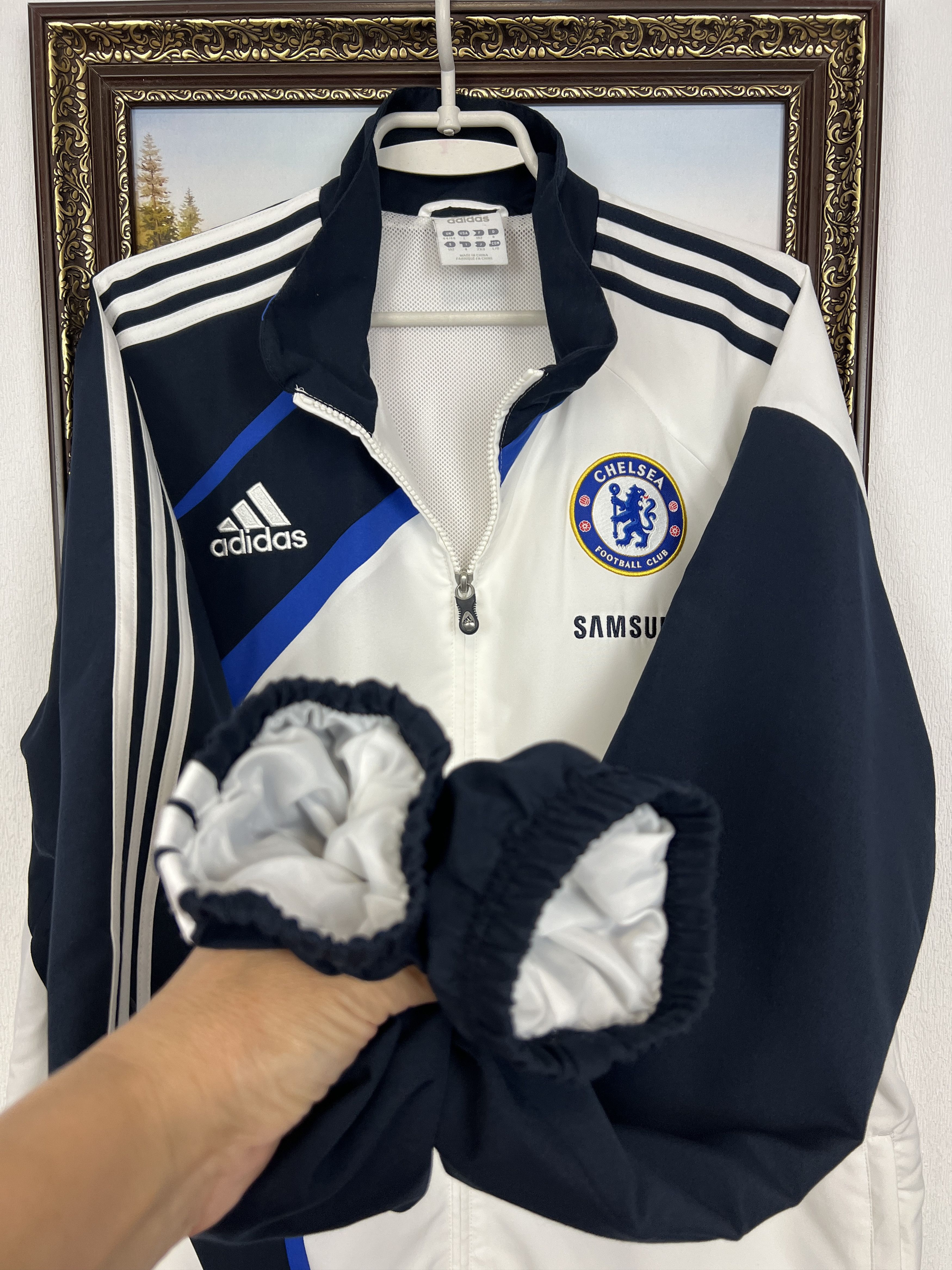 Adidas Vintage Adidas Chelsea Football Jacket Soccer Track Top Mens Size US L / EU 52-54 / 3 - 8 Thumbnail
