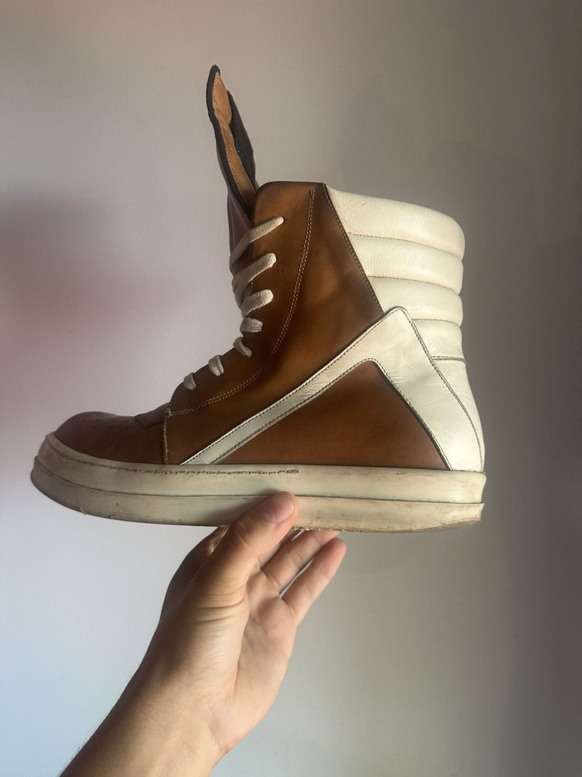 Rick Owens Rick owens SS16 Caramel Geobaskets Size US 10 / EU 43 - 10 Thumbnail