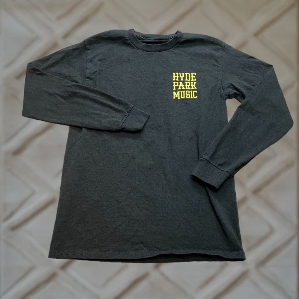 Vintage Hyde Park Music Shirt Adult Small Black Long Sleeve Cotton I Love Band Heart Size S / US 4 / IT 40 - 1 Thumbnail