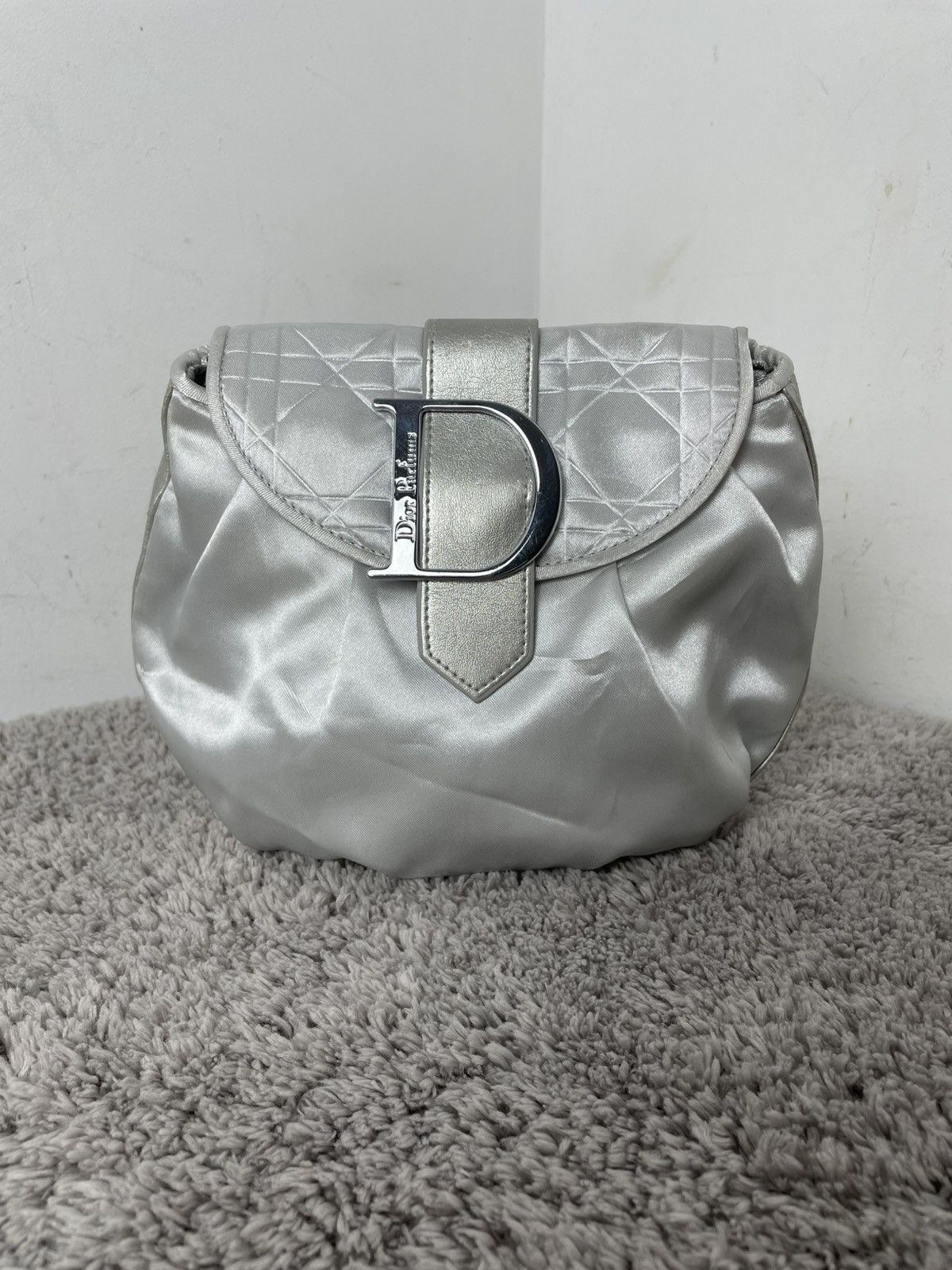 Christian Dior Monsieur Dior Parfums wallets bag mini vintage clutch silver cosmetic Size ONE SIZE - 1 Thumbnail