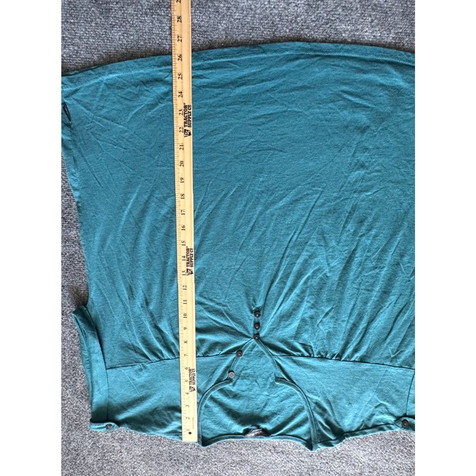 Eddie Bauer VINTAGE Eddie Bauer Top Womens Large L Short Sleeve Teal Shirt Size L / US 10 / IT 46 - 2 Thumbnail