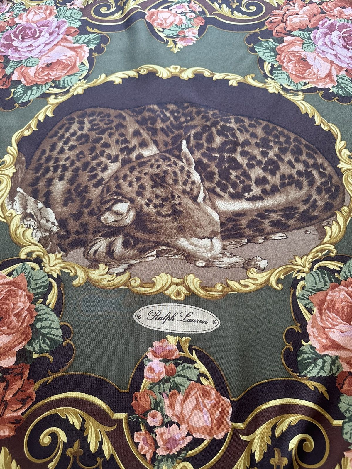 Polo Ralph Lauren × RRL Ralph Lauren × Vintage Vintage Ralph Lauren Leopard Motive Scarves Size ONE SIZE - 2 Thumbnail
