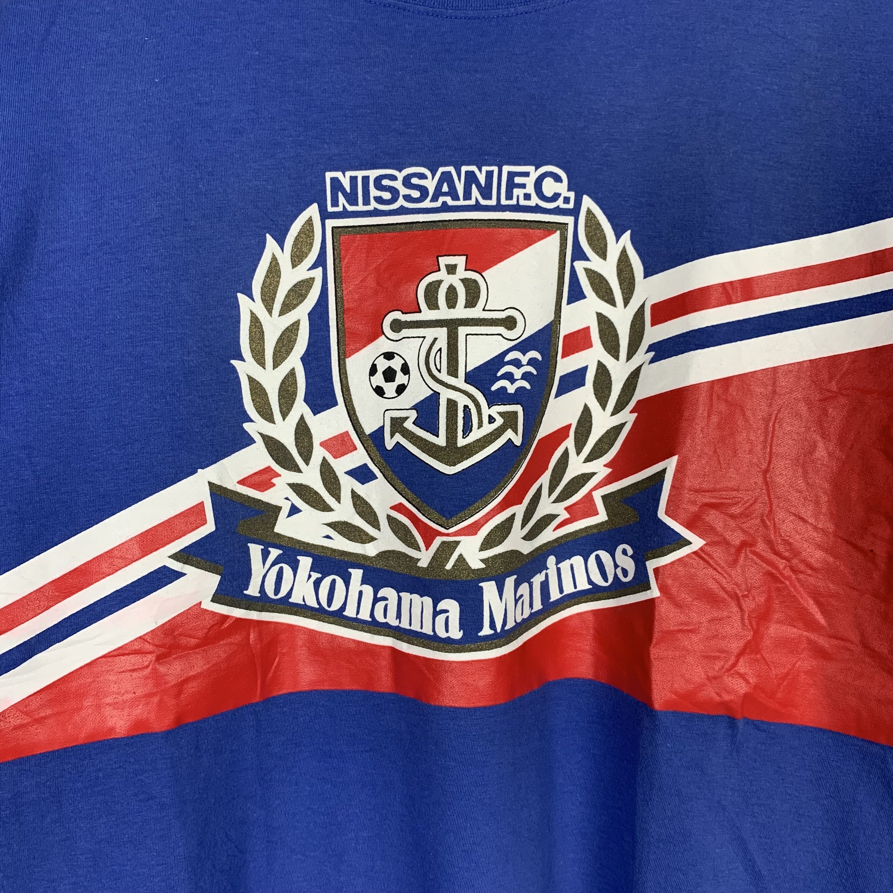 Vintage Yokohama Marinos Nissan FC Tshirt Size US M / EU 48-50 / 2 - 2 Thumbnail