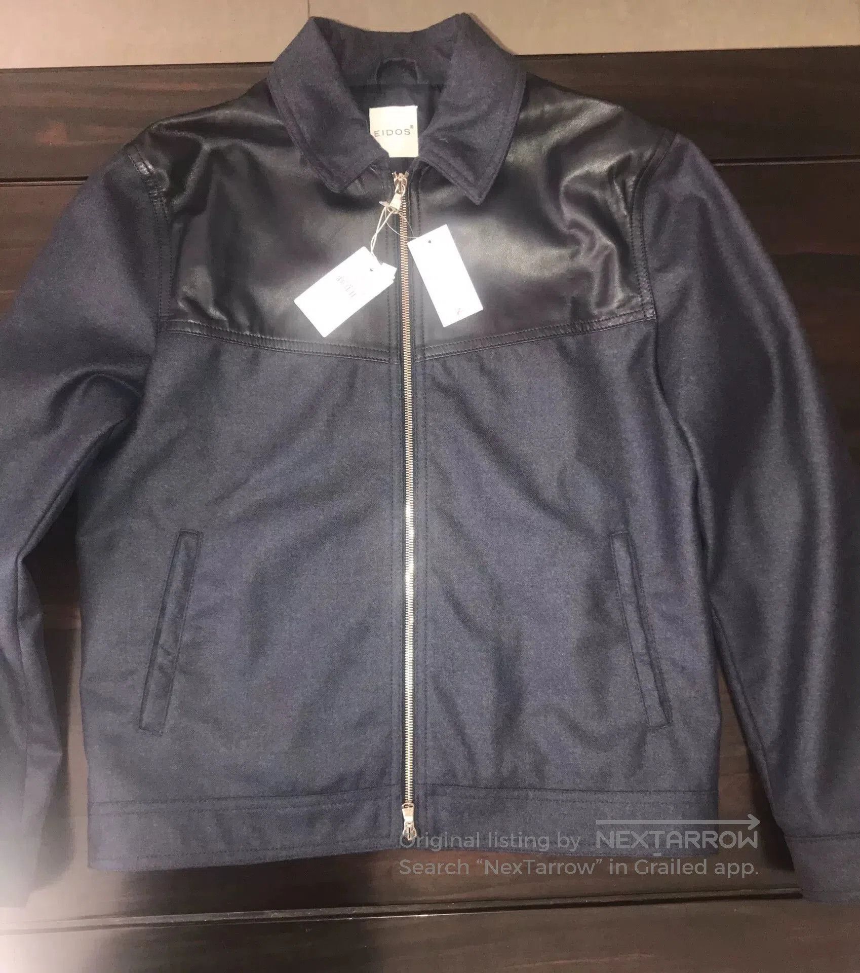 Other eidos wool and leather jacket size 48. Size US L / EU 52-54 / 3 - 2 Thumbnail