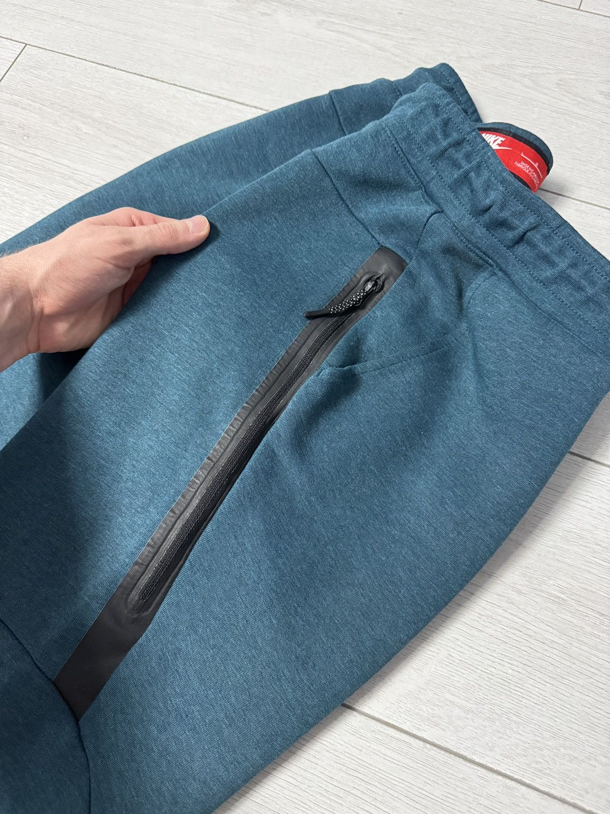 Vintage Nike Tech fleece drill tracksuit size M/L green logo Size US M / EU 48-50 / 2 - 11 Thumbnail