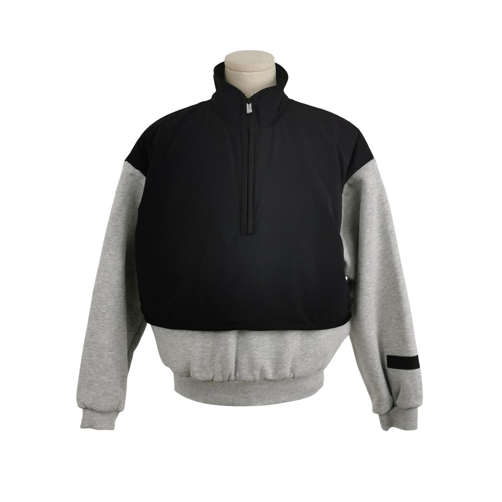 FOG Fear of God Essentials Colorblock Half-Zip Sweatshirt 8Y Size US XXS / EU 40 - 1 Thumbnail