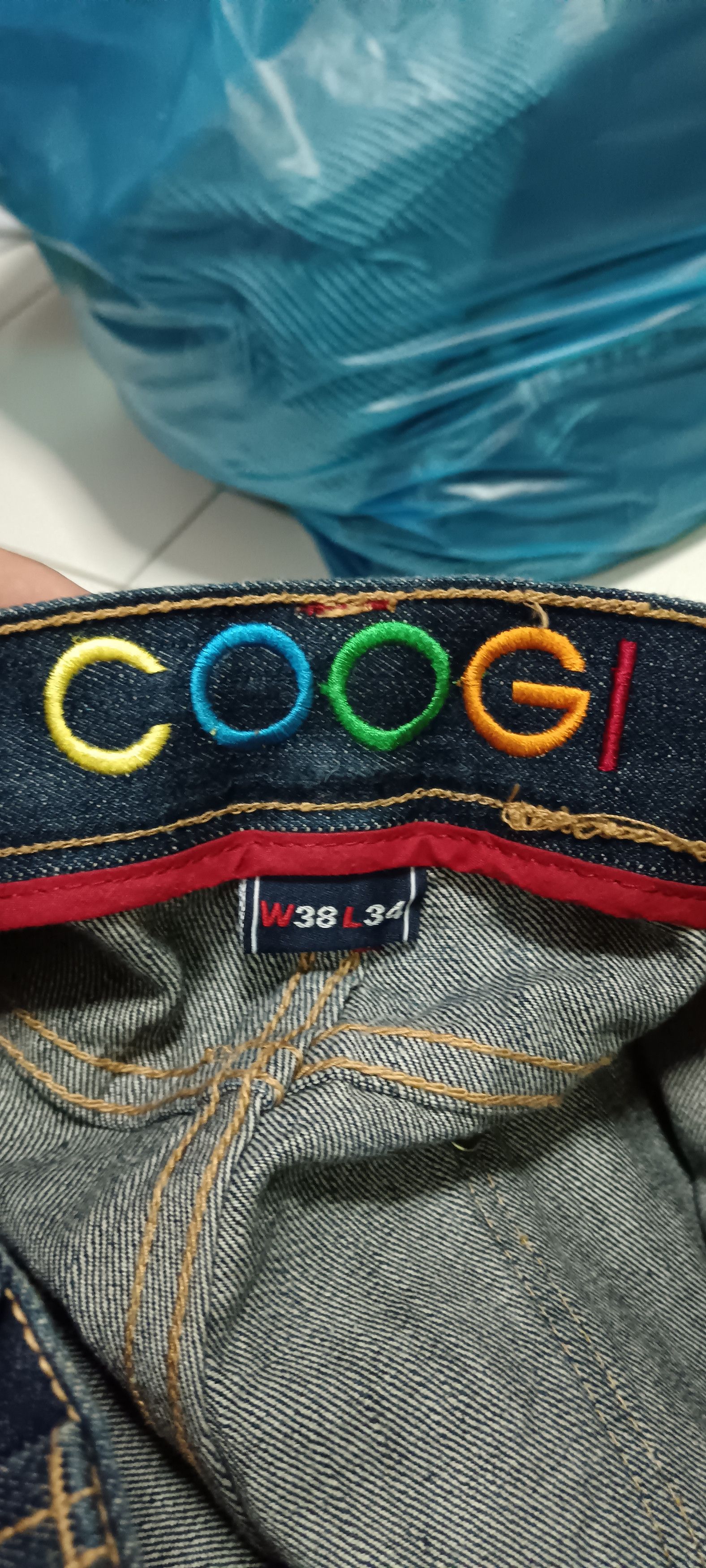 Coogi × Jean × Vintage Wide Leg Coogi Vintage Jeans Baggy Big Logo Embroidery W38 Size US 38 / EU 54 - 8 Thumbnail