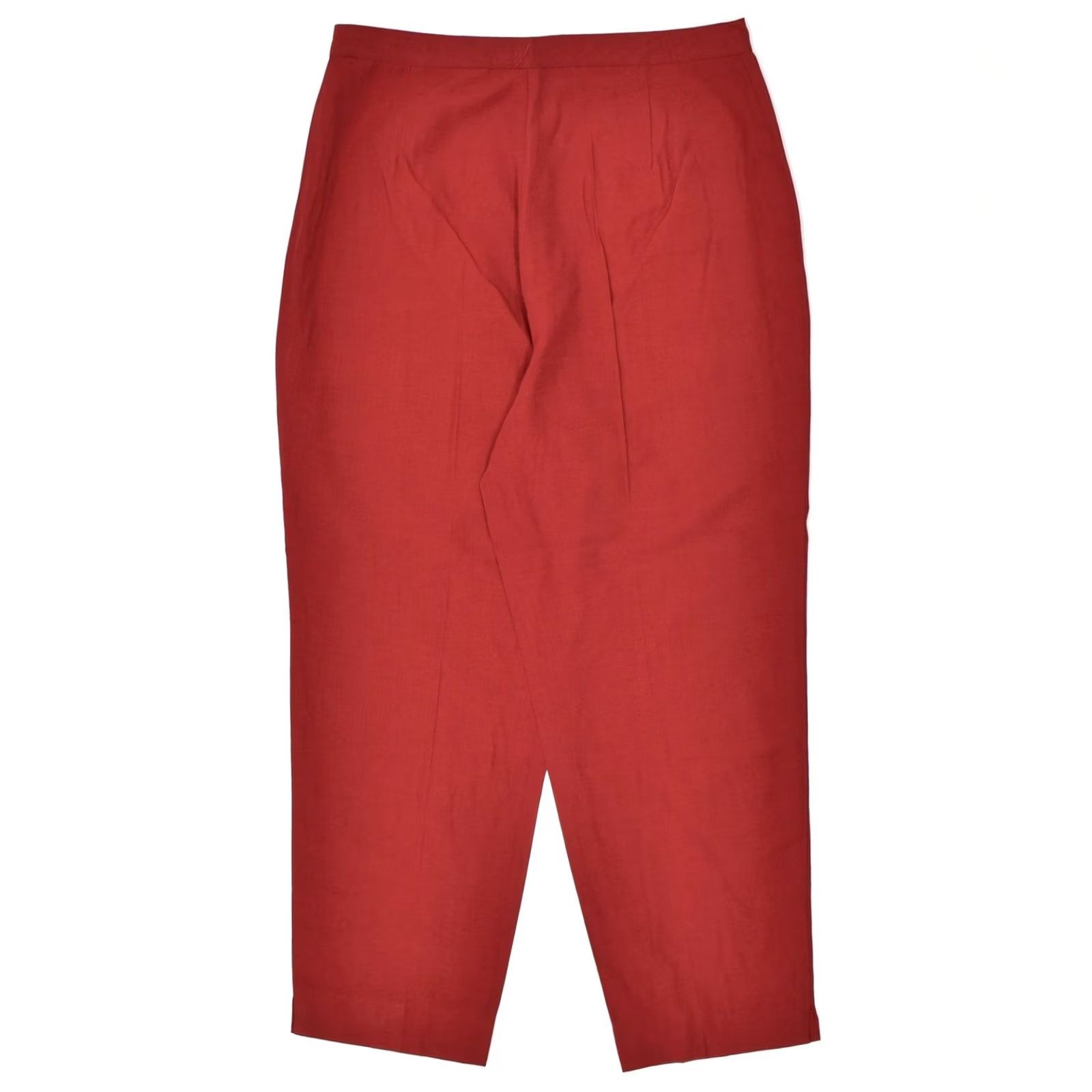 Vintage VINTAGE Pegged Casual Trousers XL IT 48 W34 L26 Red Polyester IO04 Womens Size 40" / US 18 - 2 Thumbnail