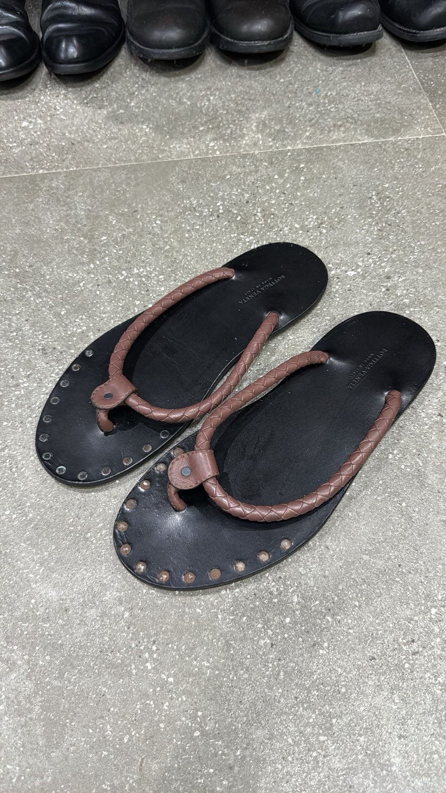 Bottega Veneta Vintage bottega veneta braided leather sandals Size US 11 / EU 44 - 5 Thumbnail