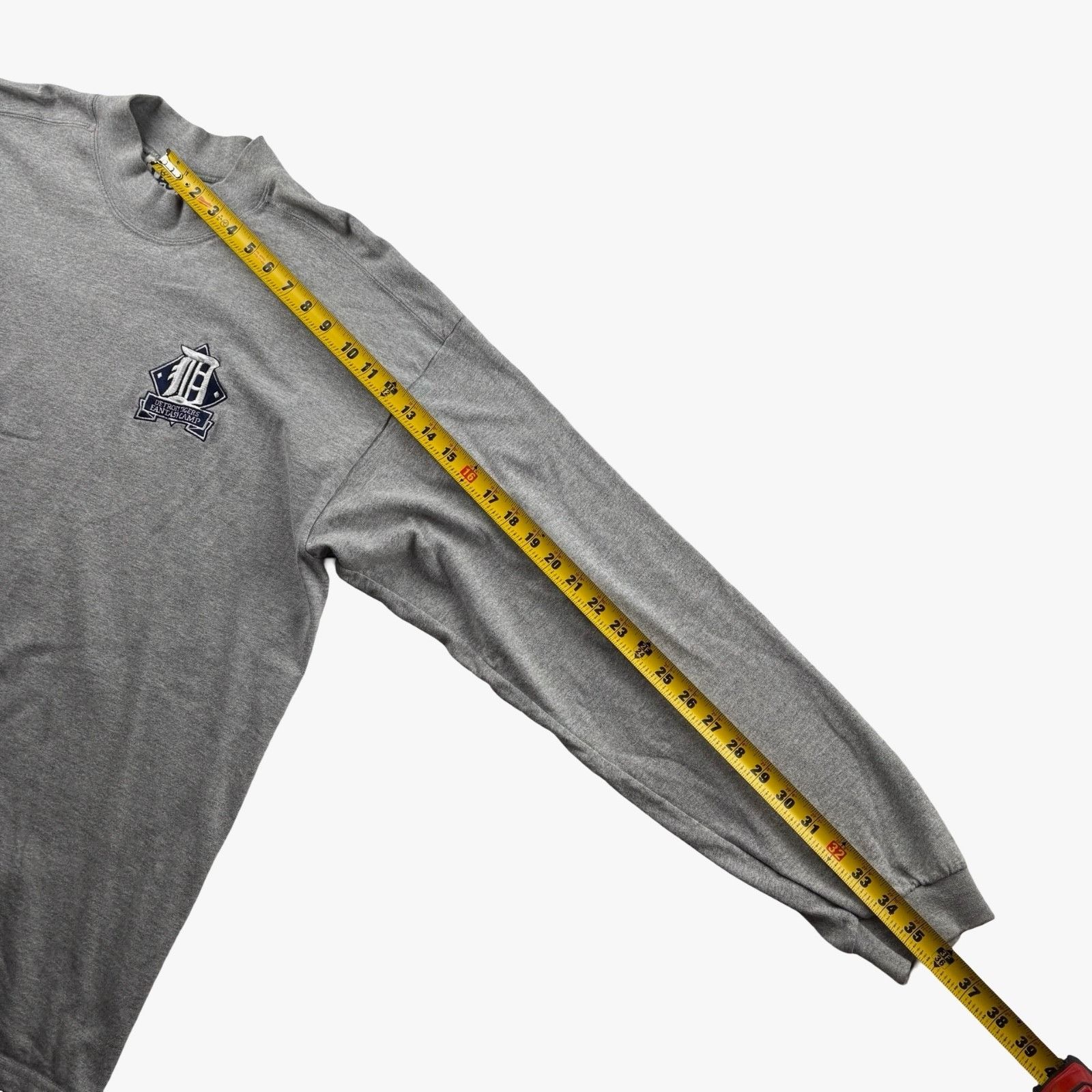 Lee Detroit Tigers x Lee Sport Cotton Blend Mock Neck L/S Shirt Size US XL / EU 56 / 4 - 6 Thumbnail