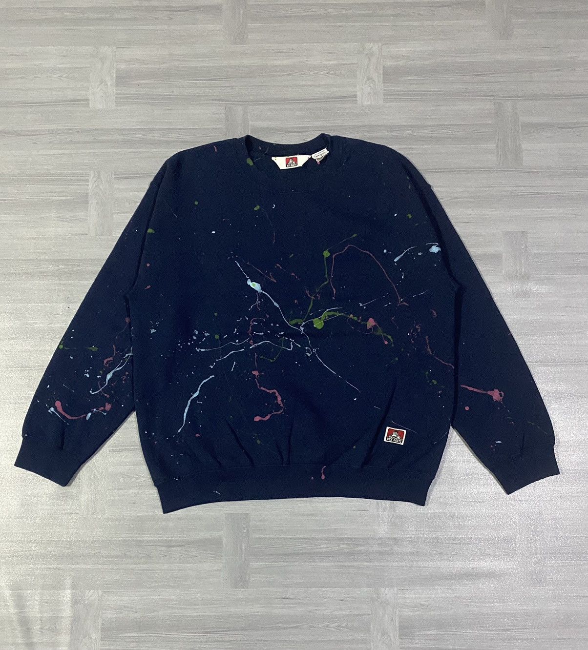 Ben Davis Vintage Ben Davis Splash Pant Sweatshirt Design Size US L / EU 52-54 / 3 - 1 Thumbnail