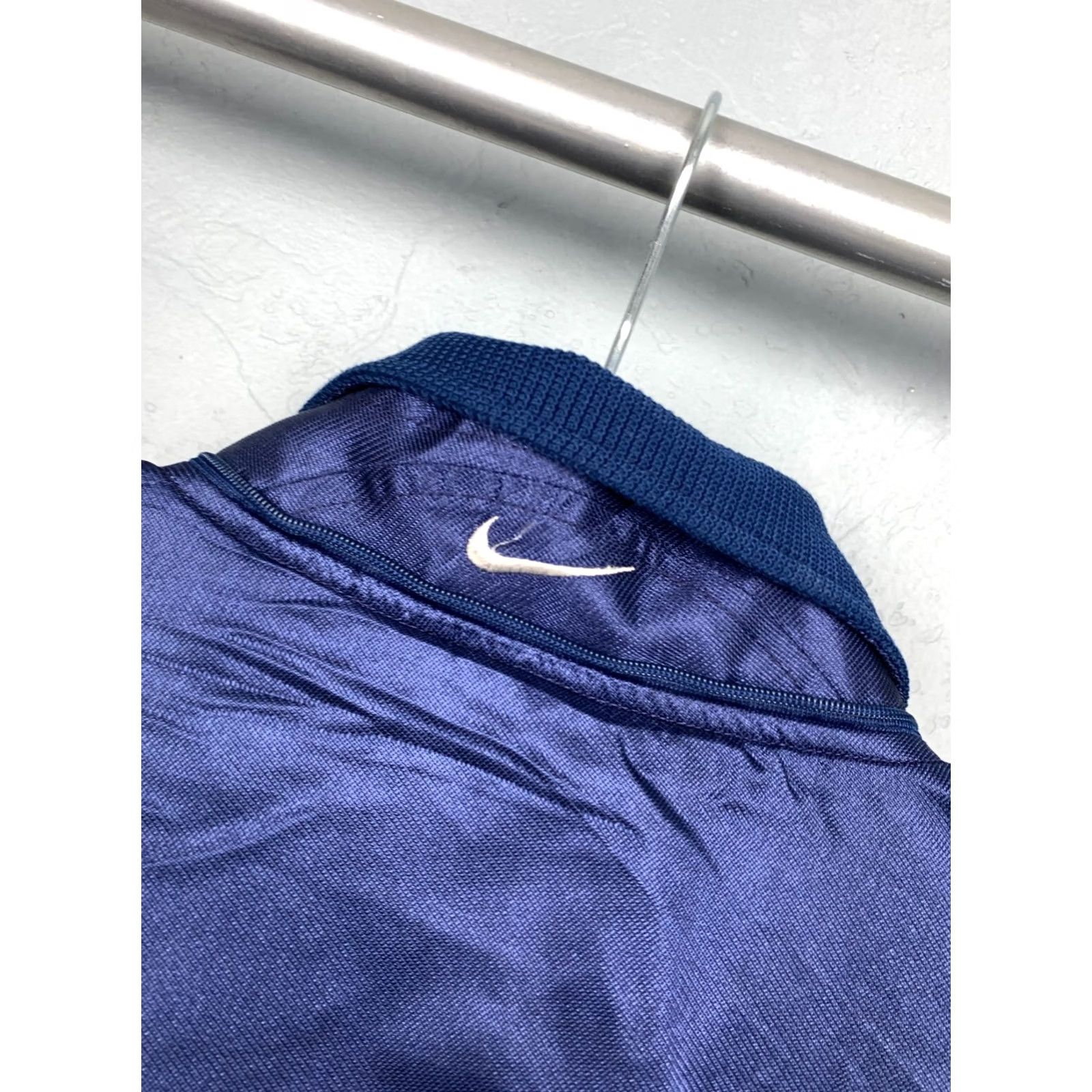 Nike Nike 90s Vintage Bomber Jacket Nylon XL Blue Mens Jacket Size US XL / EU 56 / 4 - 8 Thumbnail
