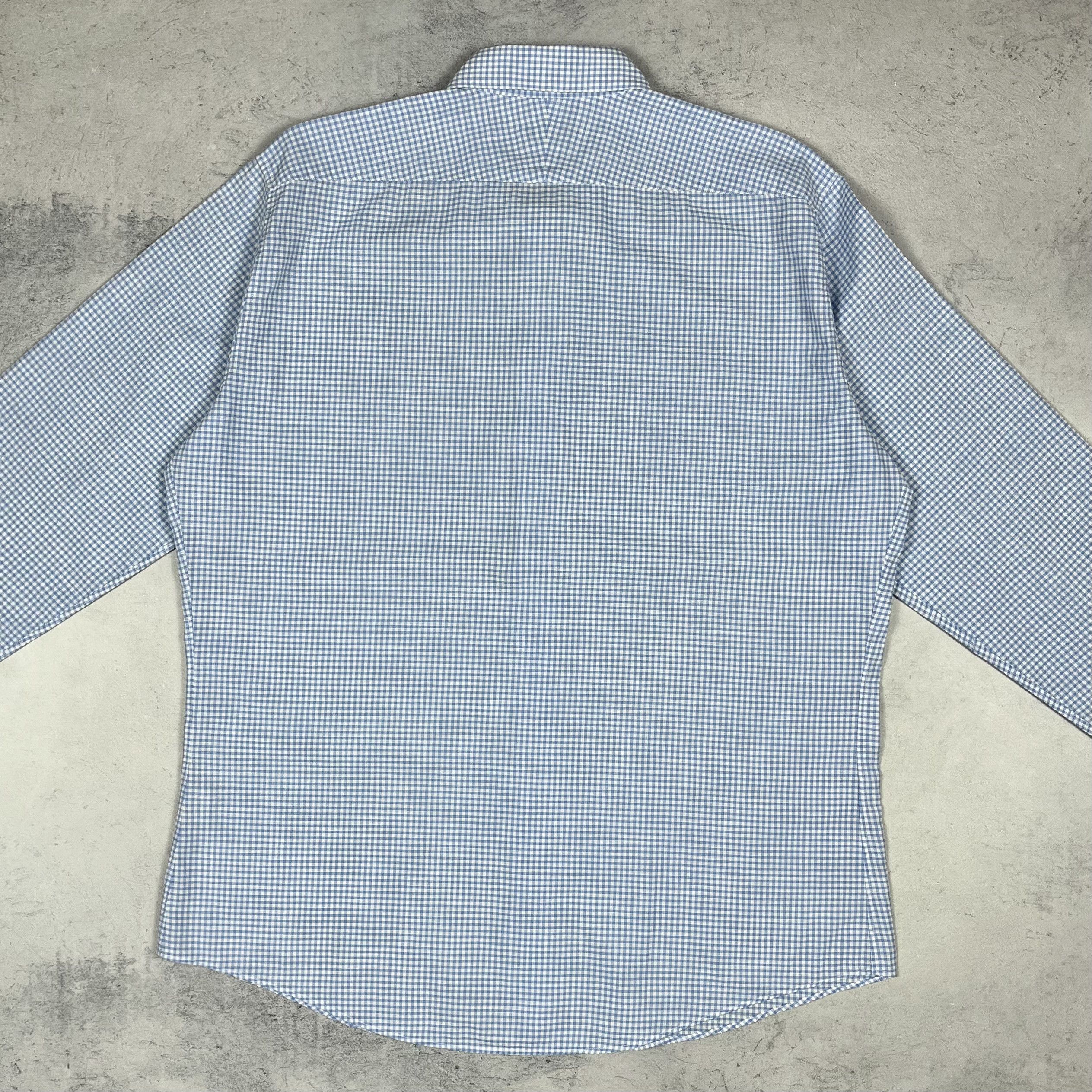 Hermes Hermes Paris Long Sleeve Button Up Checkered Shirt Size US L / EU 52-54 / 3 - 15 Thumbnail