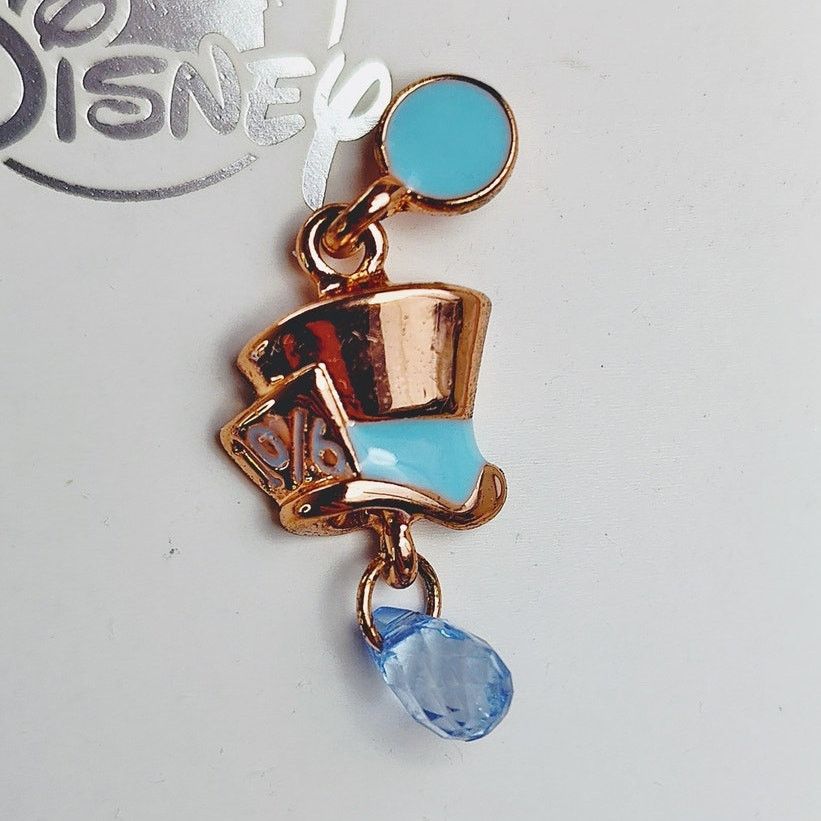 Disney Disney Parks Mad Hatter Rose Gold Earrings Stud NIB RARE Size ONE SIZE - 4 Thumbnail