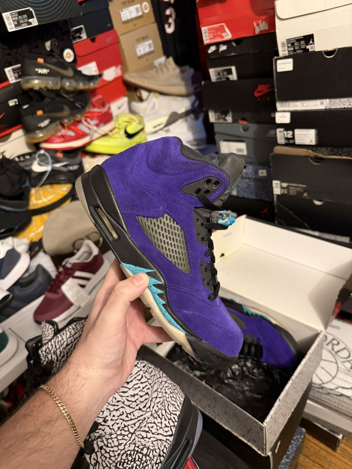 Jordan Brand Jordan retro 5 alternate grape sz 8.5 Size US 8.5 / EU 41-42 - 1 Thumbnail