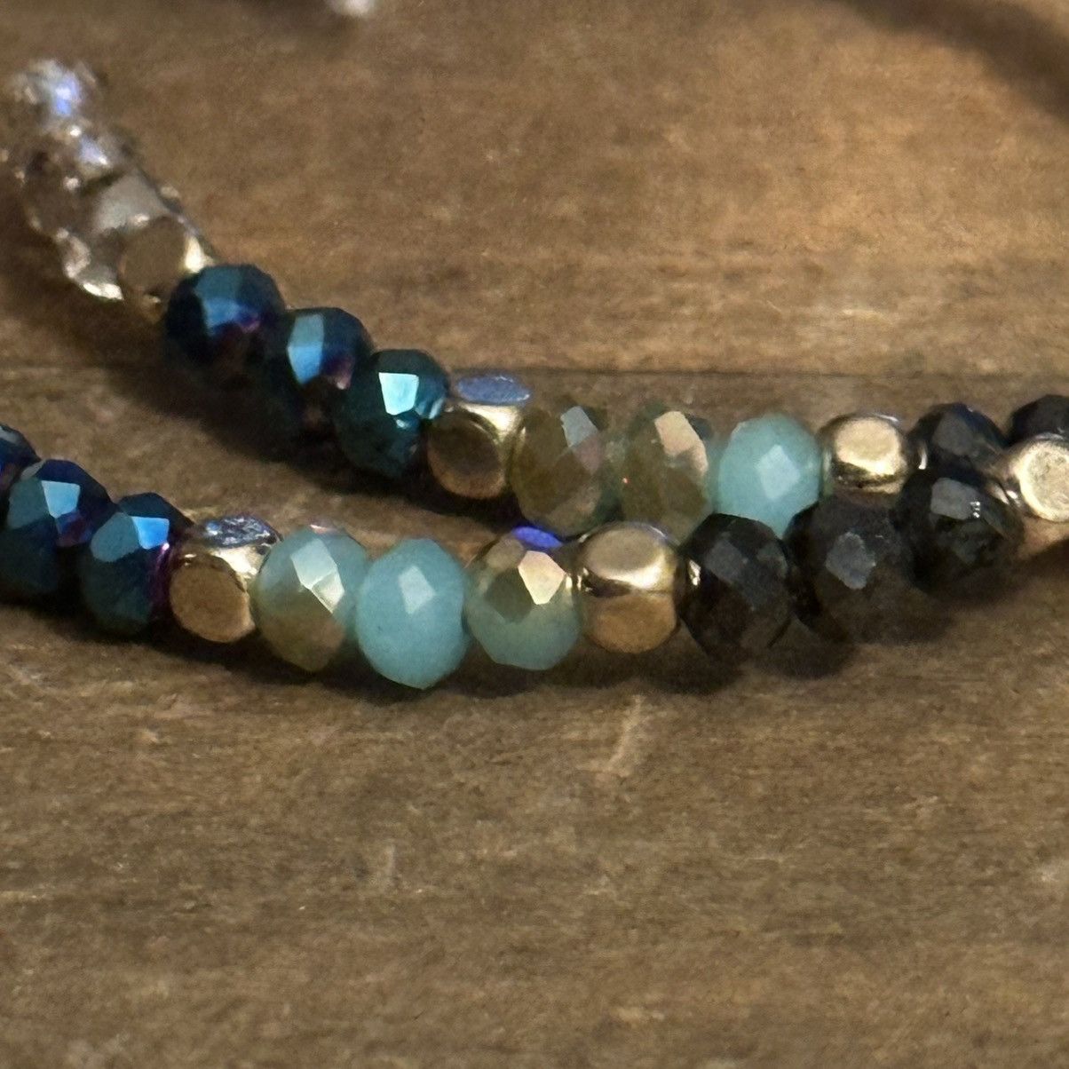 Other Frenzy semi precious stone bead hoop earrings Size ONE SIZE - 5 Thumbnail