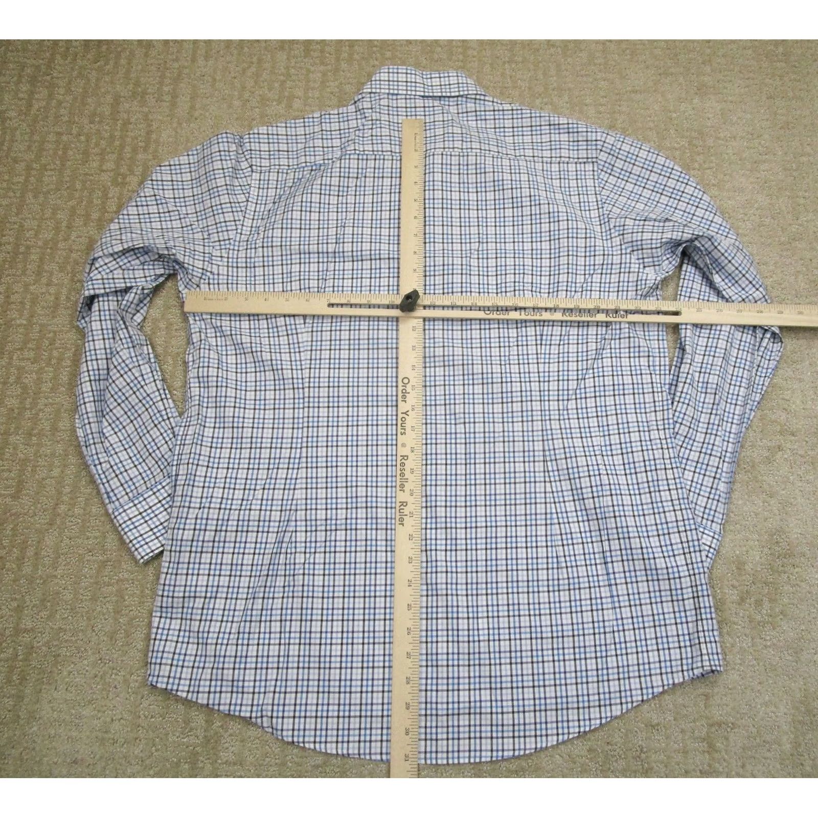 Eton Eton Shirt Mens 2XL Blue Plaid Button-Down Long Sleeve Casual Business Shirt Size US XXL / EU 58 / 5 - 4 Thumbnail