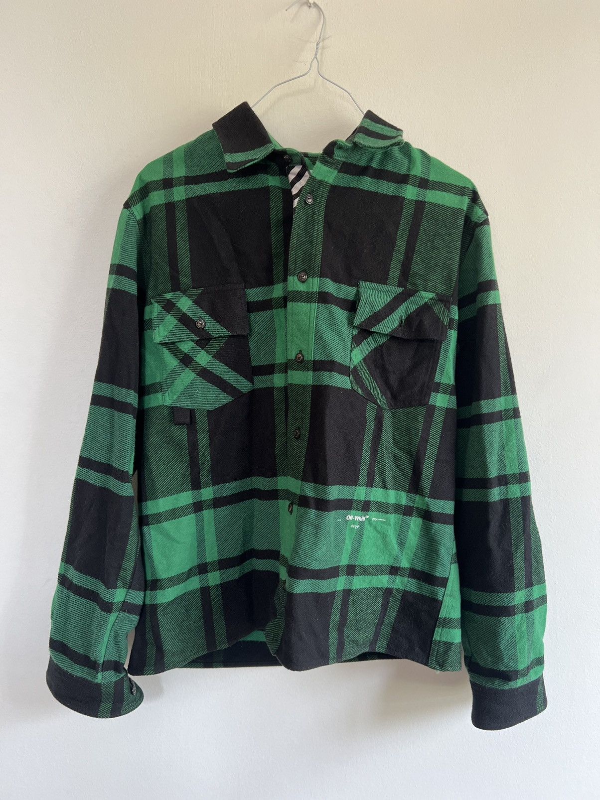 Off-White Off white Green flannel Size US M / EU 48-50 / 2 - 1 Thumbnail