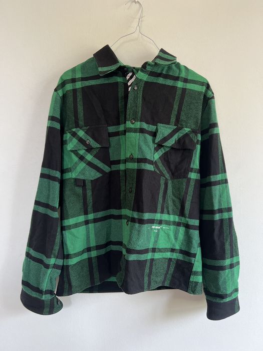 Off white flannel discount green