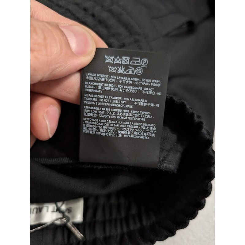 Saint Laurent Paris o1rshd1 Wool Twill Jogging Pants in Black Size US 28 / EU 44 - 18 Thumbnail