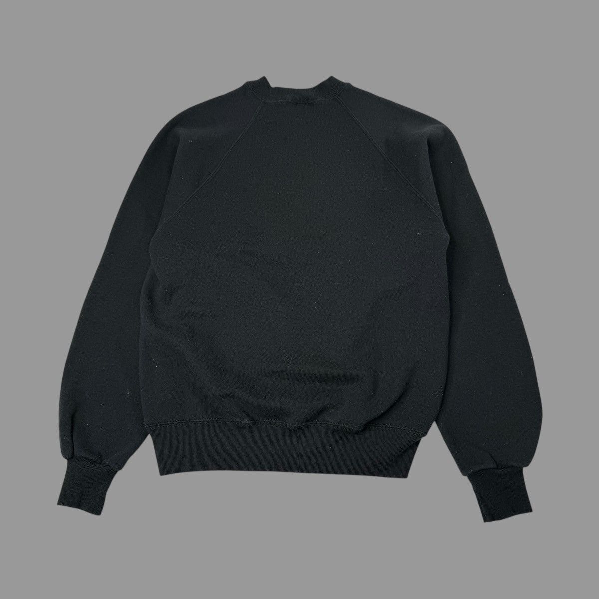 Vintage Vintage 1990s black blank sweatshirt Size US M / EU 48-50 / 2 - 2 Thumbnail