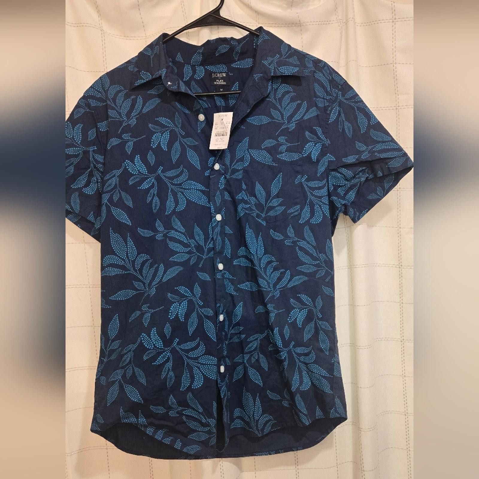 J.Crew J Crew Short-sleeve printed flex casual shirt Size US M / EU 48-50 / 2 - 2 Thumbnail