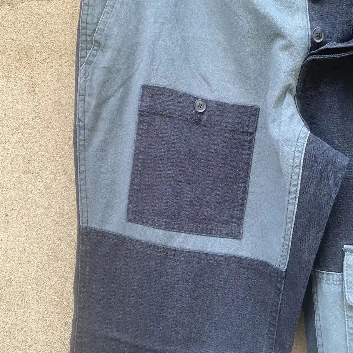 Beauty Beast JAPANESE PATCHWORK CUSTOM SUNSTONE TROUSERS HERRINGBONE PANT Size US 35 - 7 Thumbnail