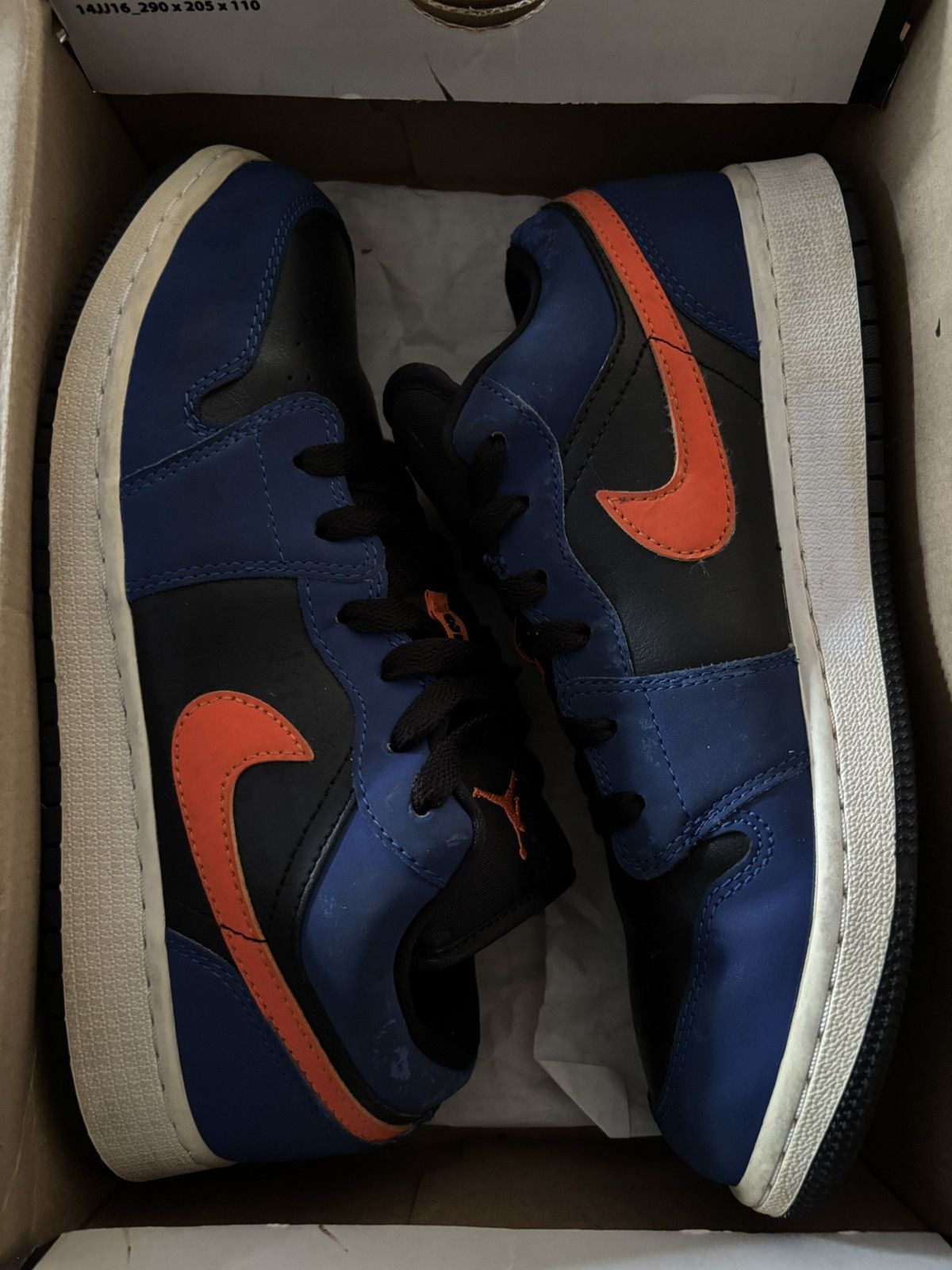 Jordan Brand Air Jordan 1 Low GS 'Rush Blue' Size US 6.5 / EU 39-40 - 9 Thumbnail