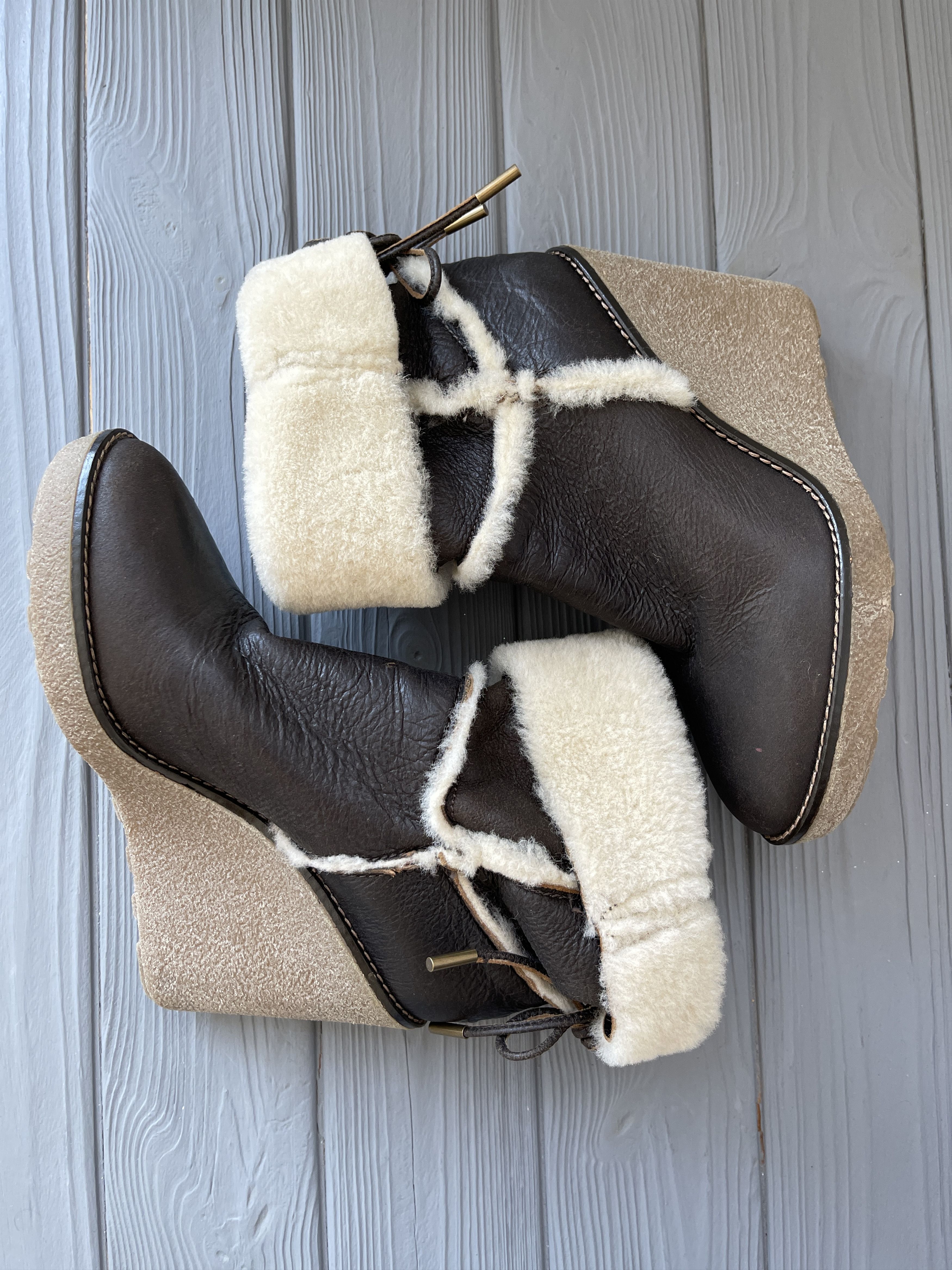 Moncler Moncler Leather Merino Fur Booties Size US 5.5 / IT 35.5 - 6 Thumbnail
