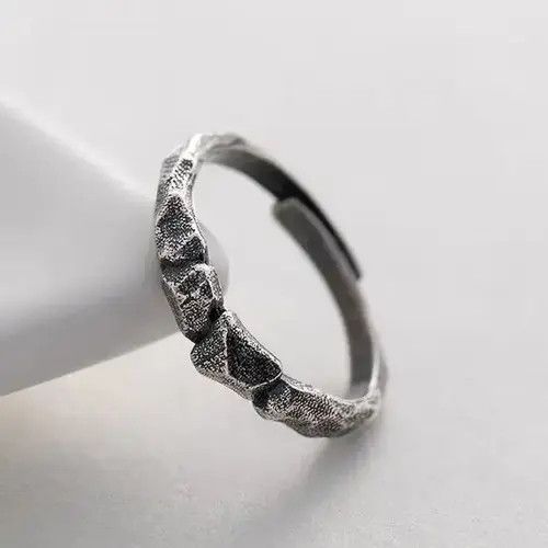 Vintage Retro Mountain Peak Rock Ring Size ONE SIZE - 4 Thumbnail