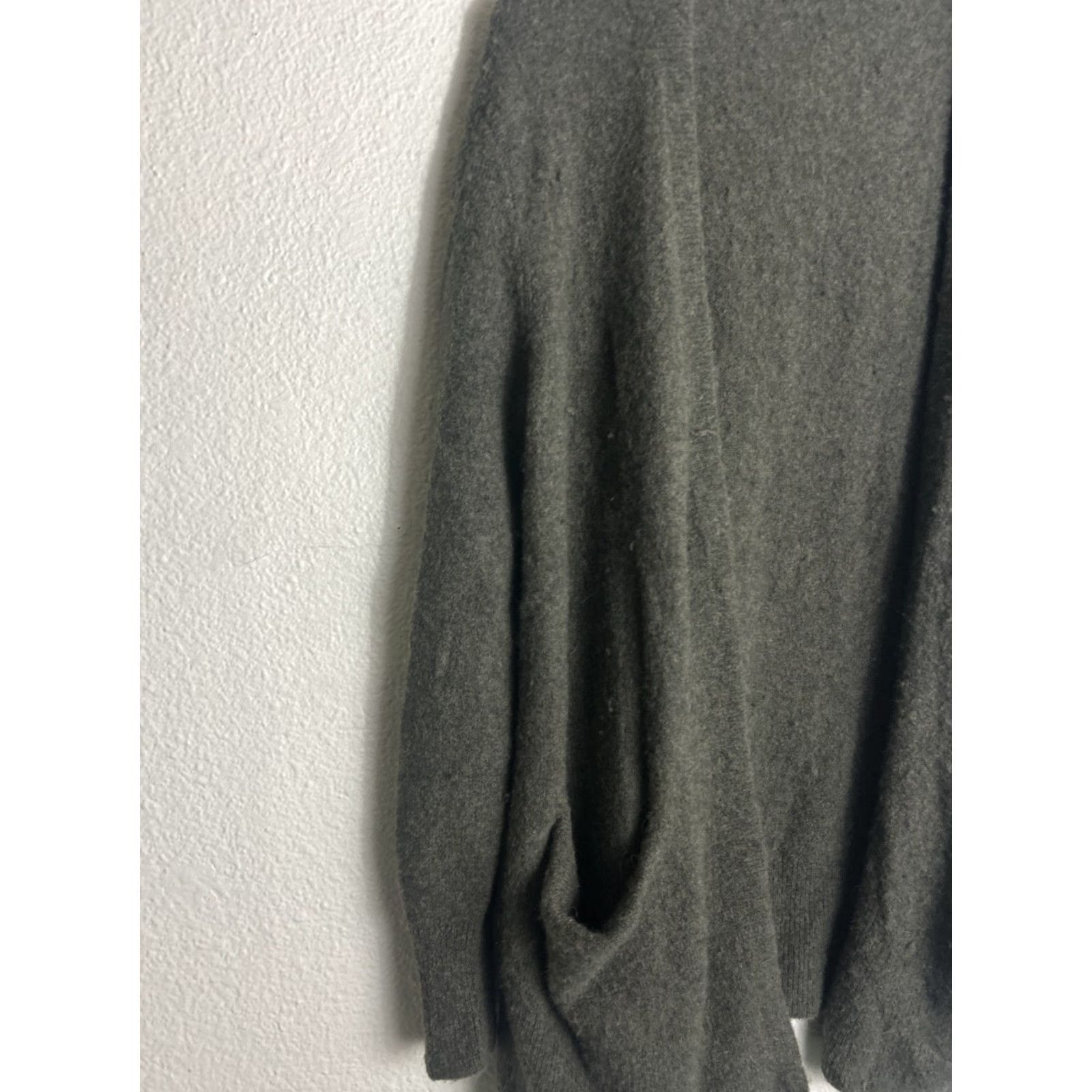 Madewell Madewell Cardigan Sweater Womens Green S Merino Wool Alpaca Open Front Pockets Lightweight Casual Workwear Fall Winter Spring M4226 Size S / US 4 / IT 40 - 2 Thumbnail