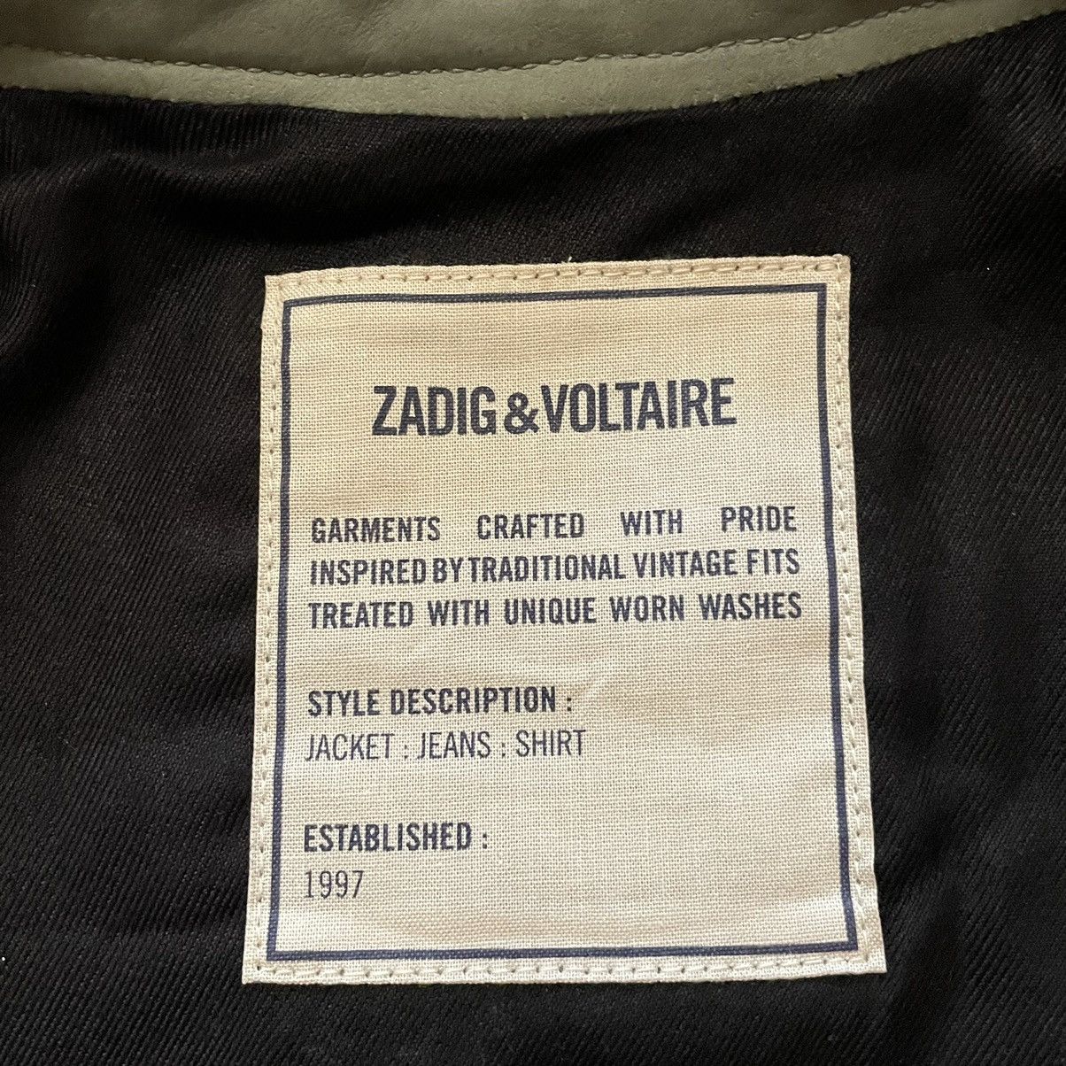 Zadig & Voltaire Zadig Voltaire Women Leatcher Biker Jacket Green Size L Size L / US 10 / IT 46 - 18 Thumbnail