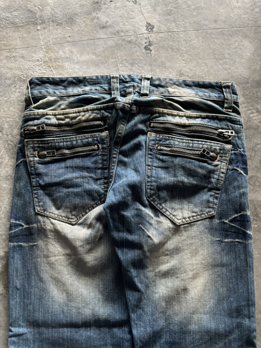 Hysteric Glamour × If Six Was Nine × Japanese Brand ROOT THREE STYLE JAPANESE DENIM rusty washed mud PUNK GRUNGE Size US 35 - 13 Thumbnail