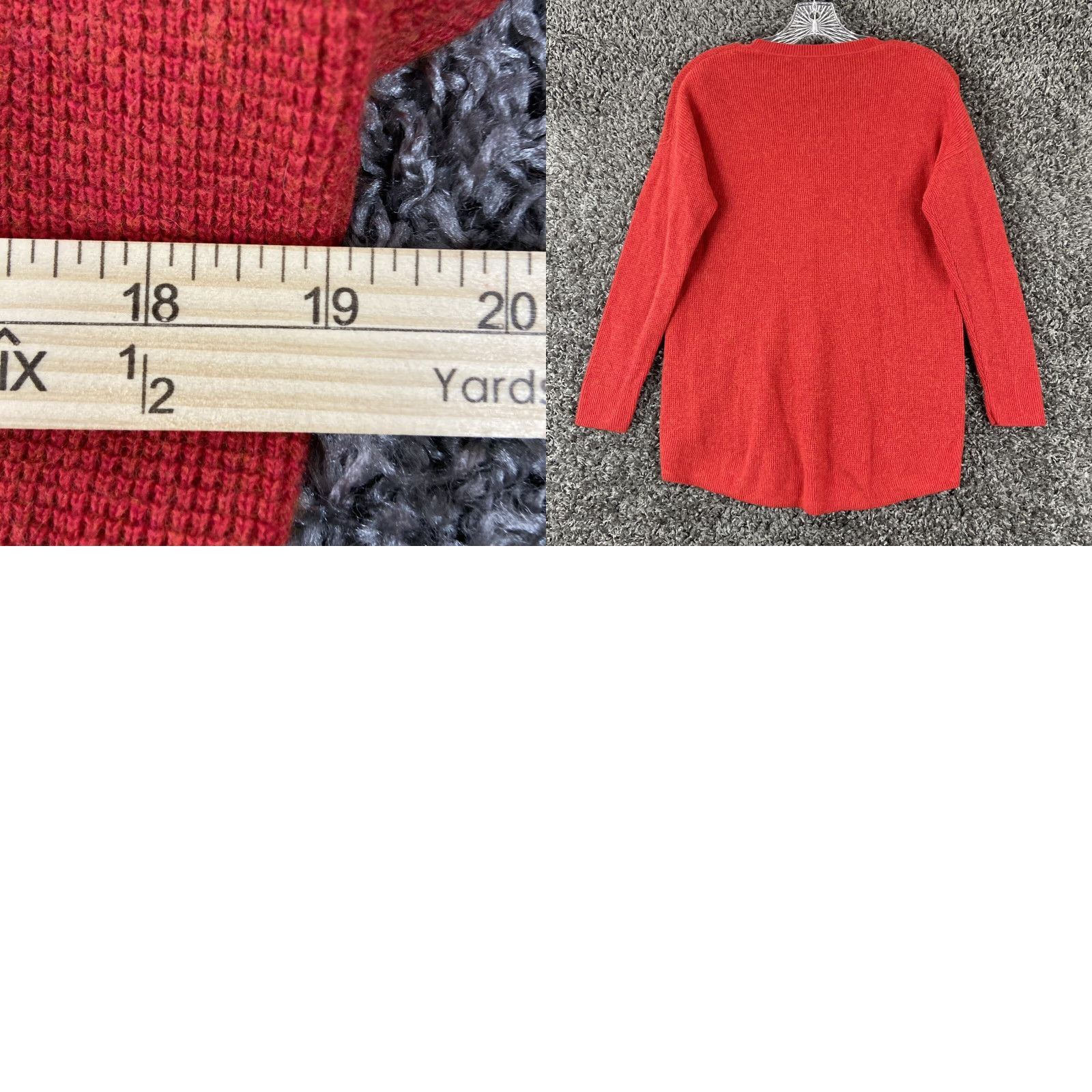 Madewell VINTAGE? No. Madewell Blouse Sweater Red Women XS V-Neck Long Sleeve Pullover Woman XS Red Size XS / US 0-2 / IT 36-38 - 8 Thumbnail