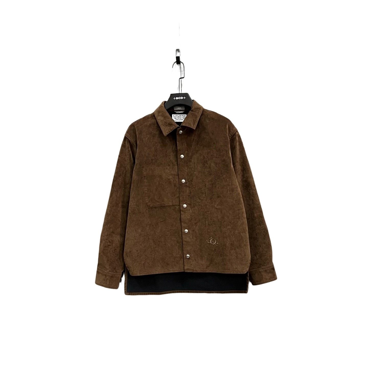 Dior Dior x Travis Scott Logo Suede Shirt Size S Size US S / EU 44-46 / 1 - 1 Thumbnail
