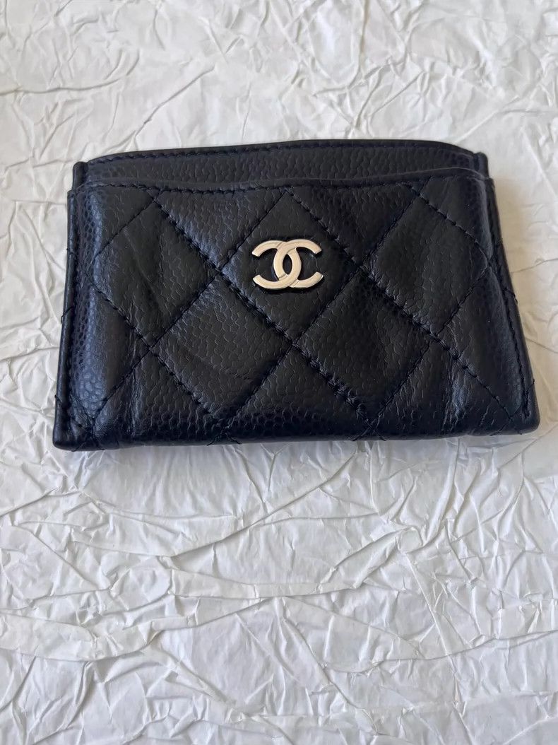 Chanel CHANEL Logo Quilted Lambskin Card Case- DMC Size ONE SIZE - 1 Thumbnail